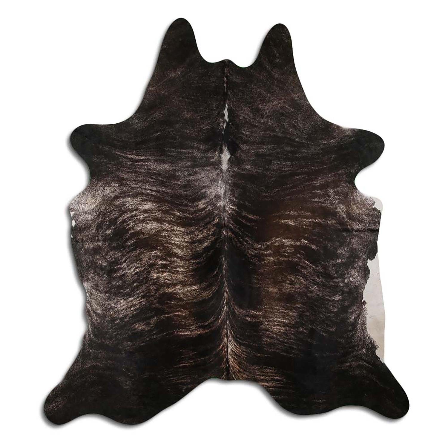 Fellteppich L235 x B200 cm - schwarz braun weiß, Livorio, Kuhfell ...