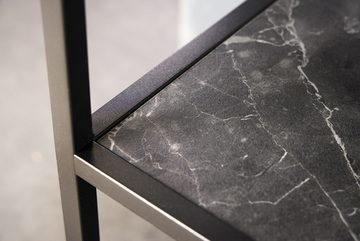 riess-ambiente Wandregal SLIM LINE 95cm anthrazit / schwarz, Einzelartikel 1-tlg., Wohnzimmer · Marmor-Design · Metall · eckig · 5 Fächer · Industrial