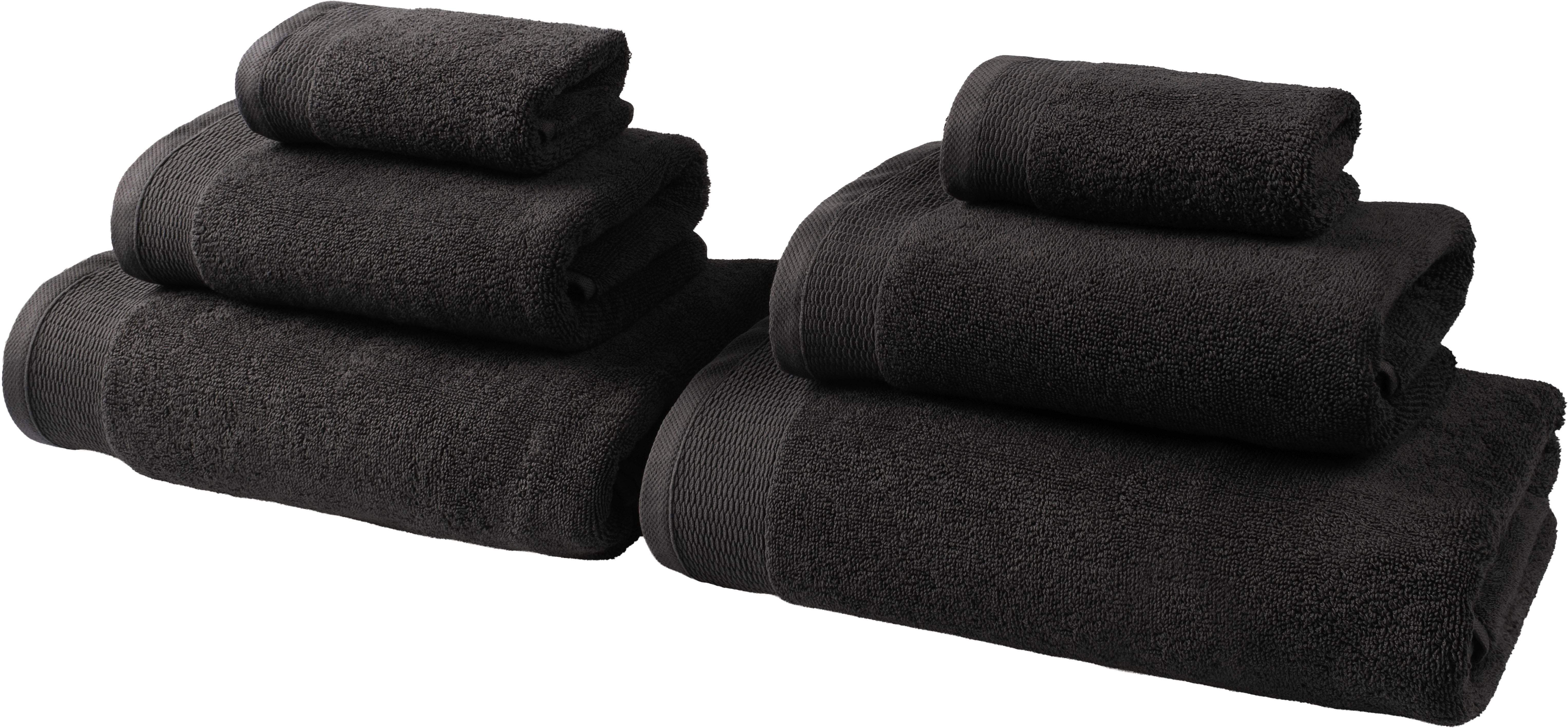 OTTO home Handtuch Set Fenya, flauschig und weich, Premium Handtücher, 550 gr/m², Walkfrottier (Set, 6-St), mit Bordüre, Set, 100% Baumwolle, Hotel-Qualität, 5 Jahre Garantie