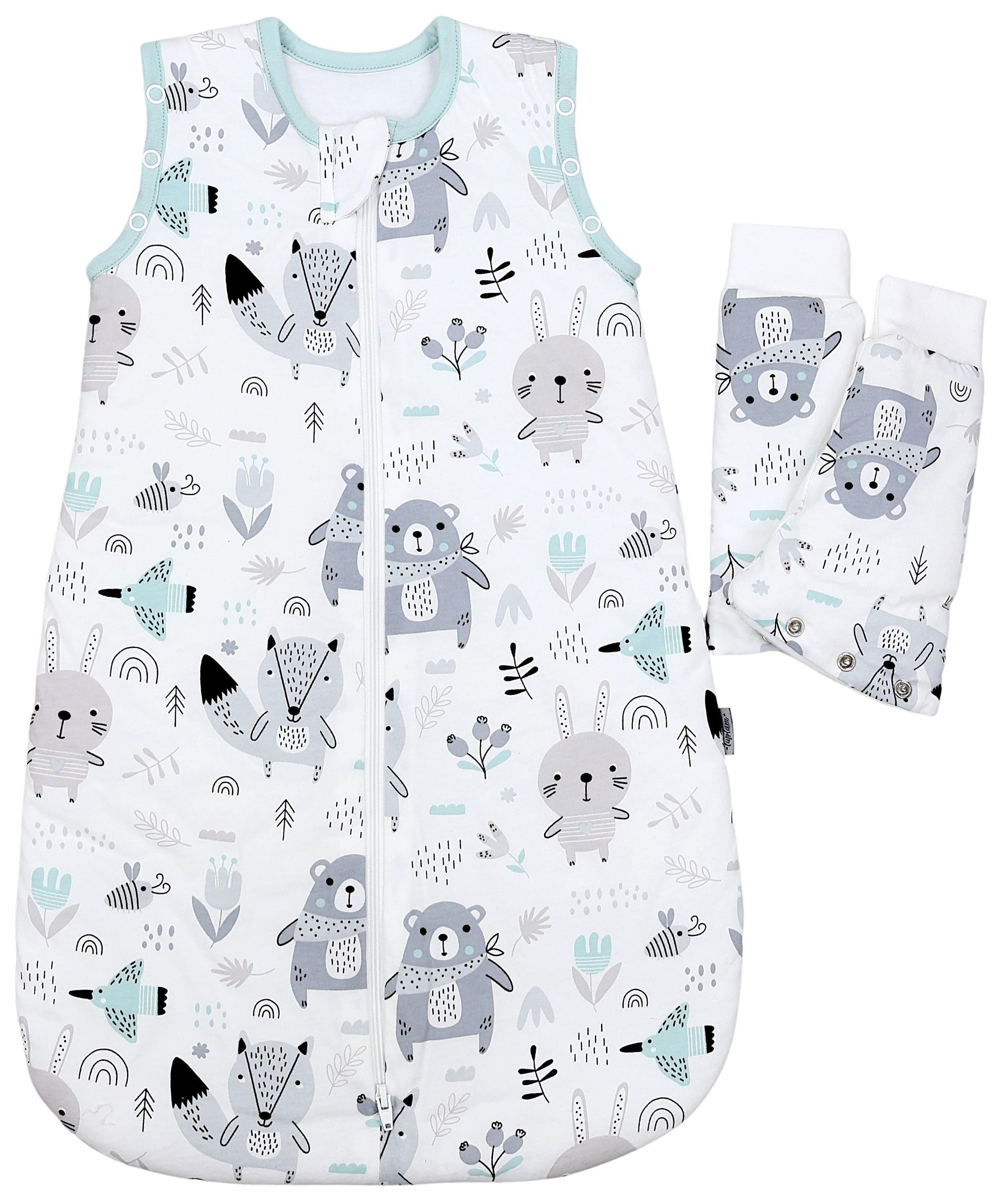 TupTam Babyschlafsack Kugelschlafsack mit abnehmbaren Ärmeln 2.5 TOG Ganzjahr – Bild 4 von 5