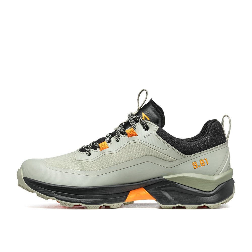 Garmont 9.81 Engage GTX (Speed-Hiking, wasserdicht) stonegrau/orange Herren Wanderschuh