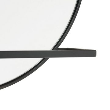 Bigbuy Spiegel Wandspiegel 90 x 10 x 50 cm Glas Schwarz Metall