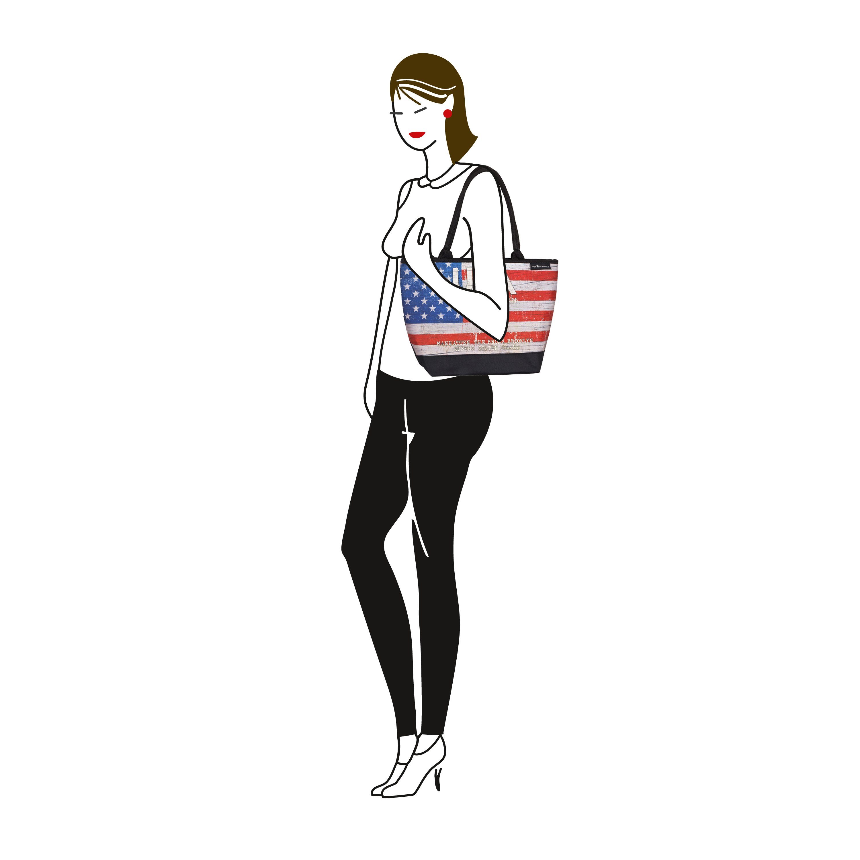 von Lilienfeld Shopper Tasche Motiv USA günstig online kaufen