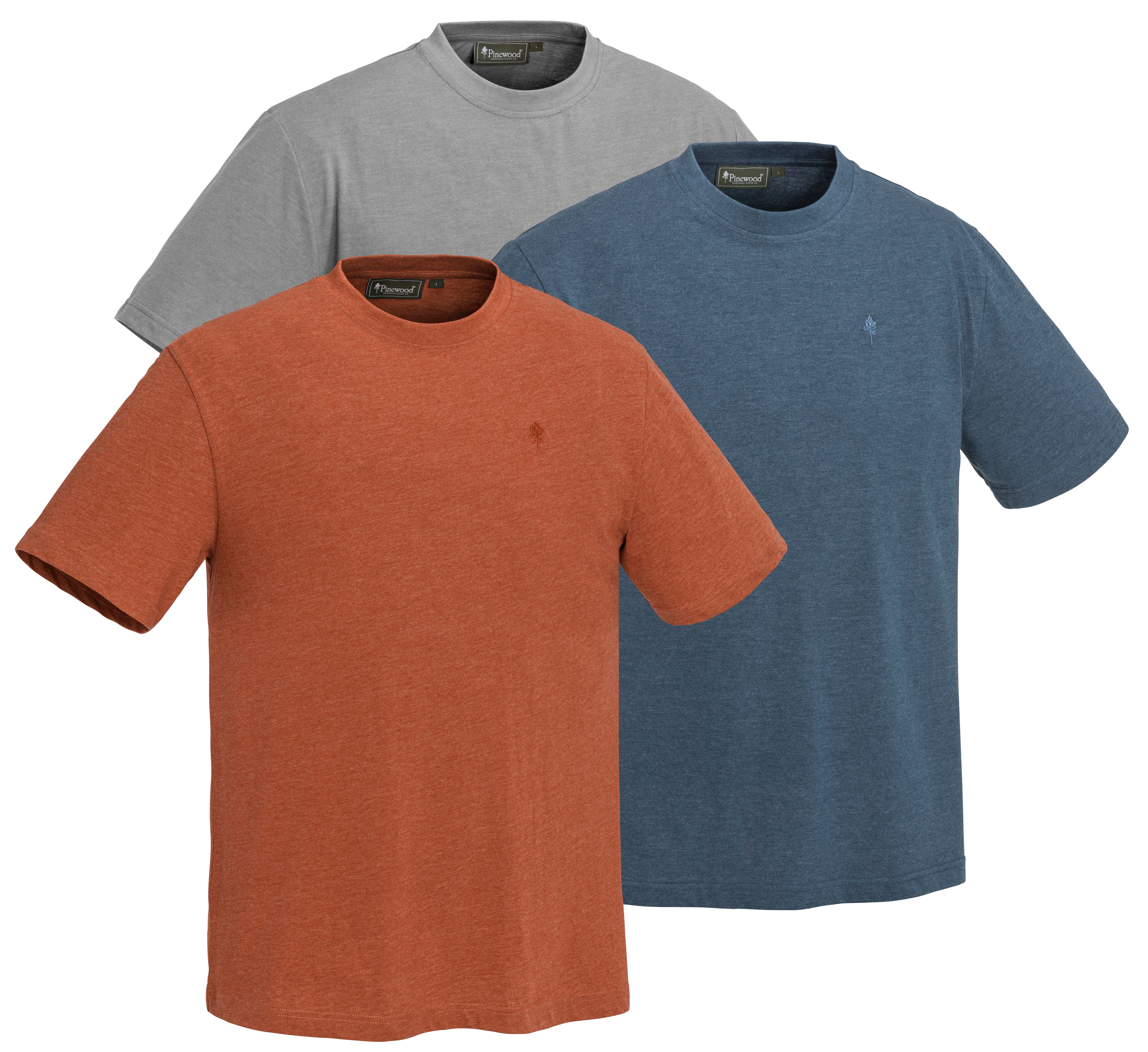 Pinewood T-Shirt Outdoor LIFE IICS T-Shirt im 3er Pack