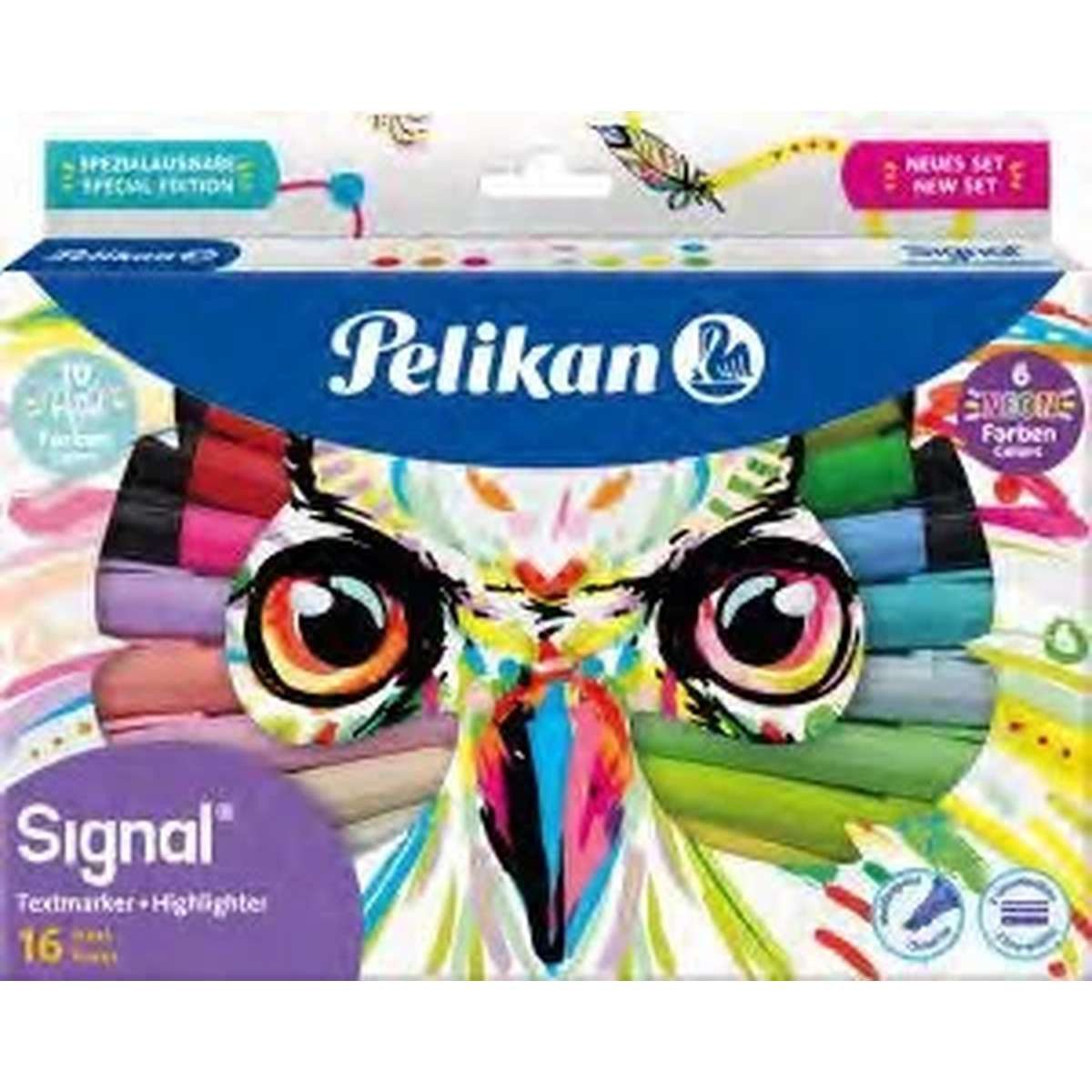 Pelikan Marker Pelikan 825078 Marker 16 Stück(e) Meißel Mehrfarbig