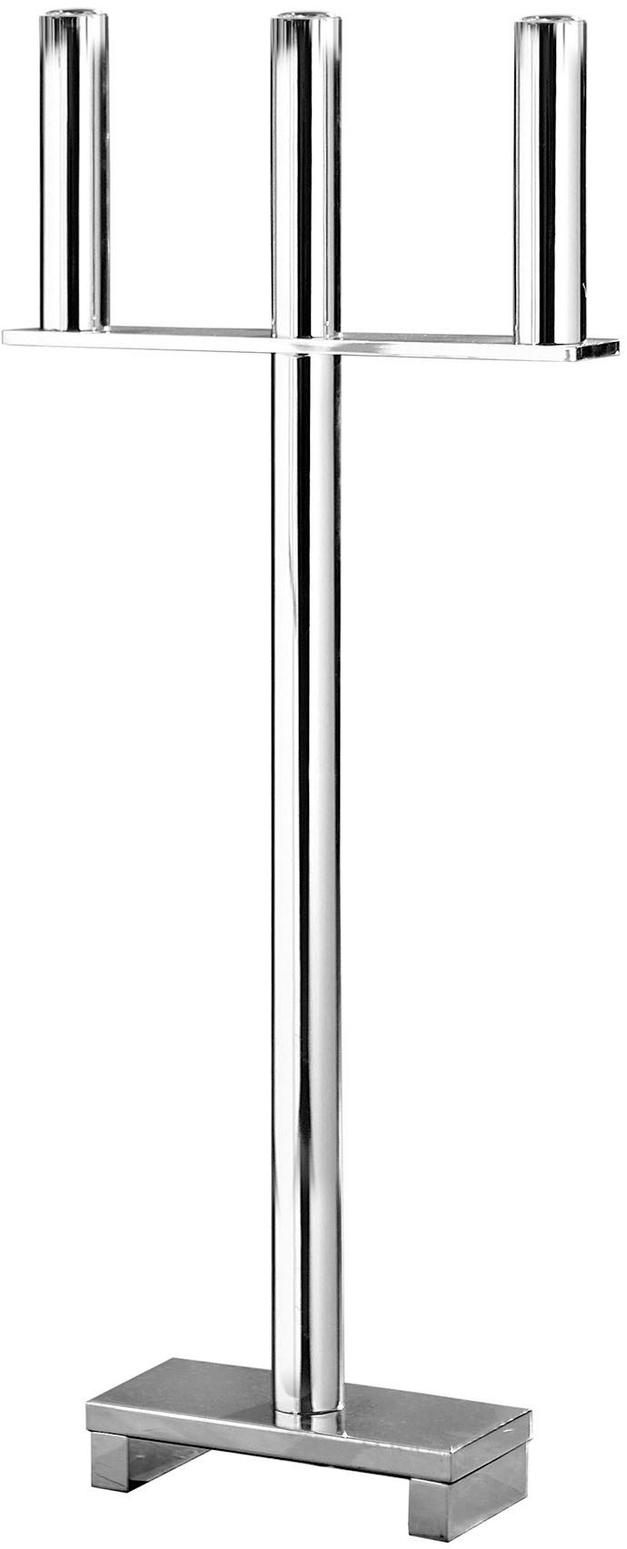 Fink Standkerzenhalter MEMPHIS (1 St), Bodenleuchter, 3-flammig, vernickelt, Höhe ca. 77,5 cm