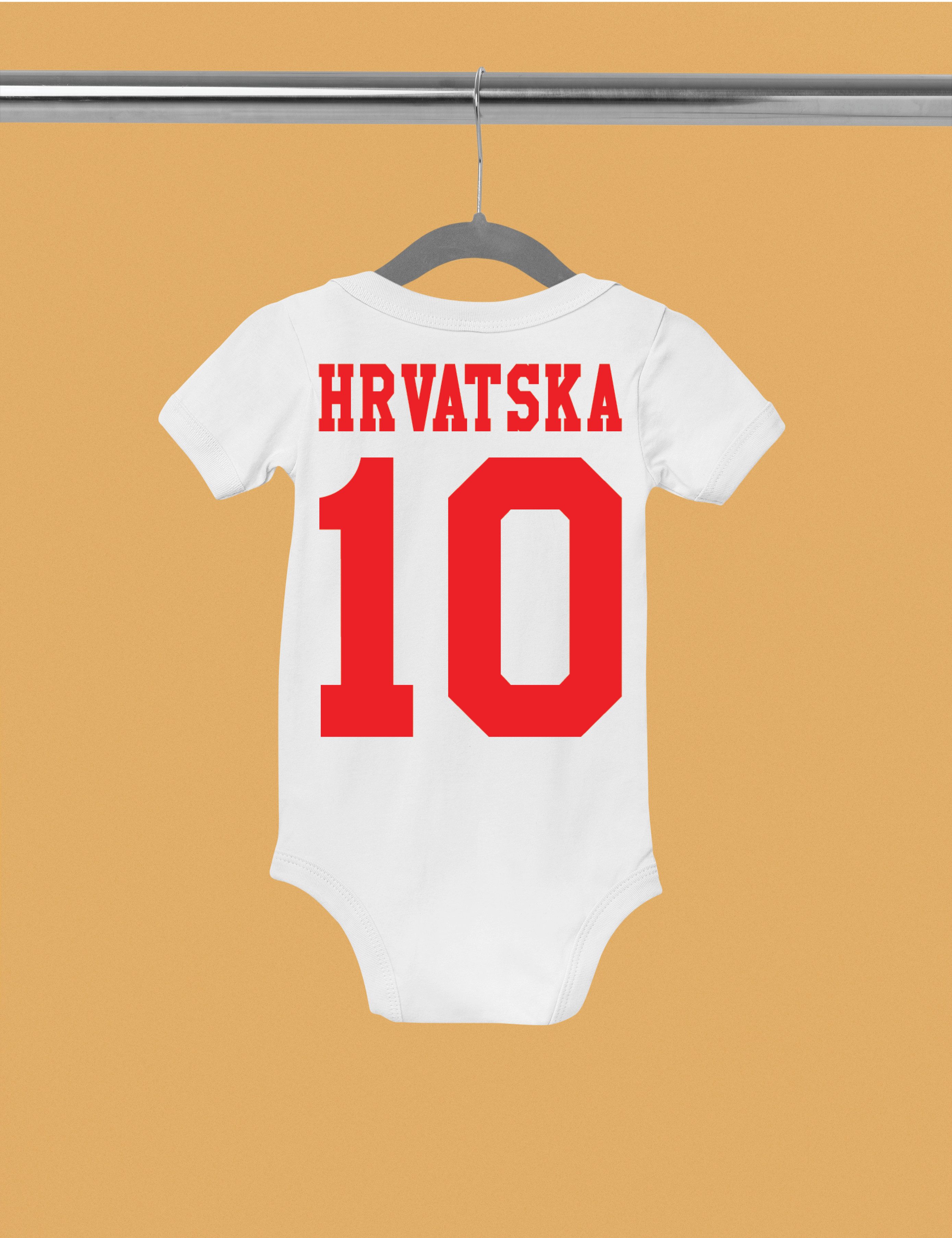 Youth Designz Kurzarmbody Kroatien Kinder Baby Body Strampler mit trendigem Motiv