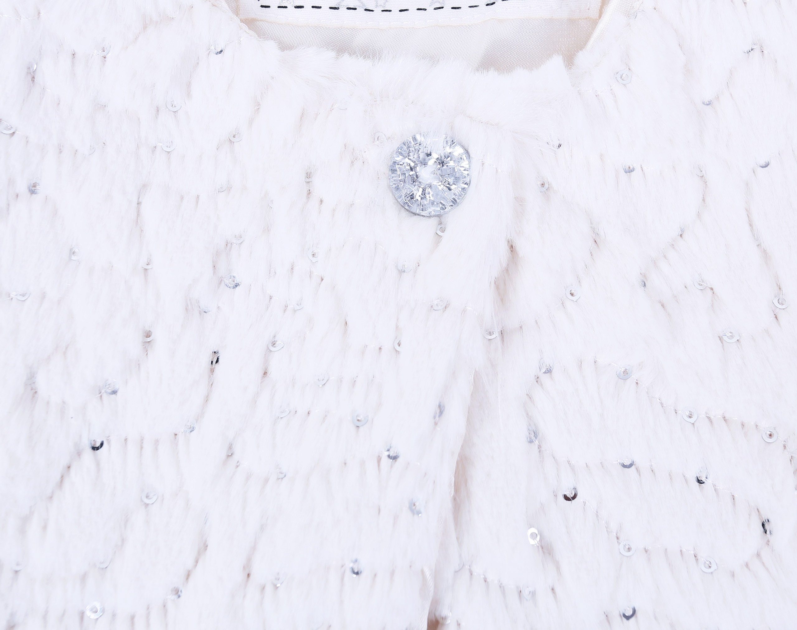 Sarcia.eu Boleroblazer Cremefarbenes Bolerojäckchen - Pailletten 2-3 Jahre