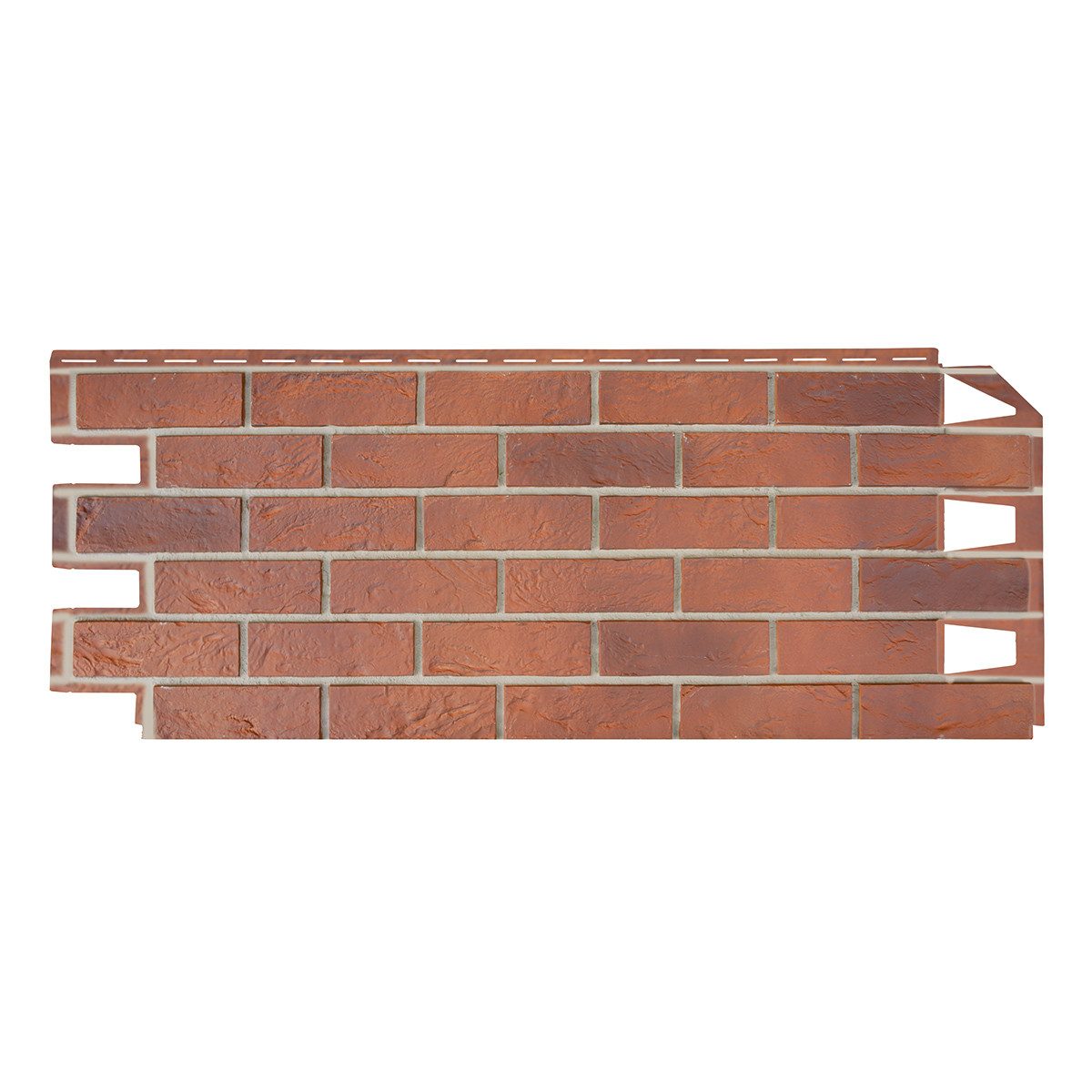 Modura Verkleidungspaneel ModuraWall Brick Platte 1130x44cm 10 St. 4,2 qm Klinker red, BxL: 44,00x112,50 cm, 0,50 qm, (Karton mit 10 Platten, 4,20 qm) Wandverkl – Bild 4 von 5