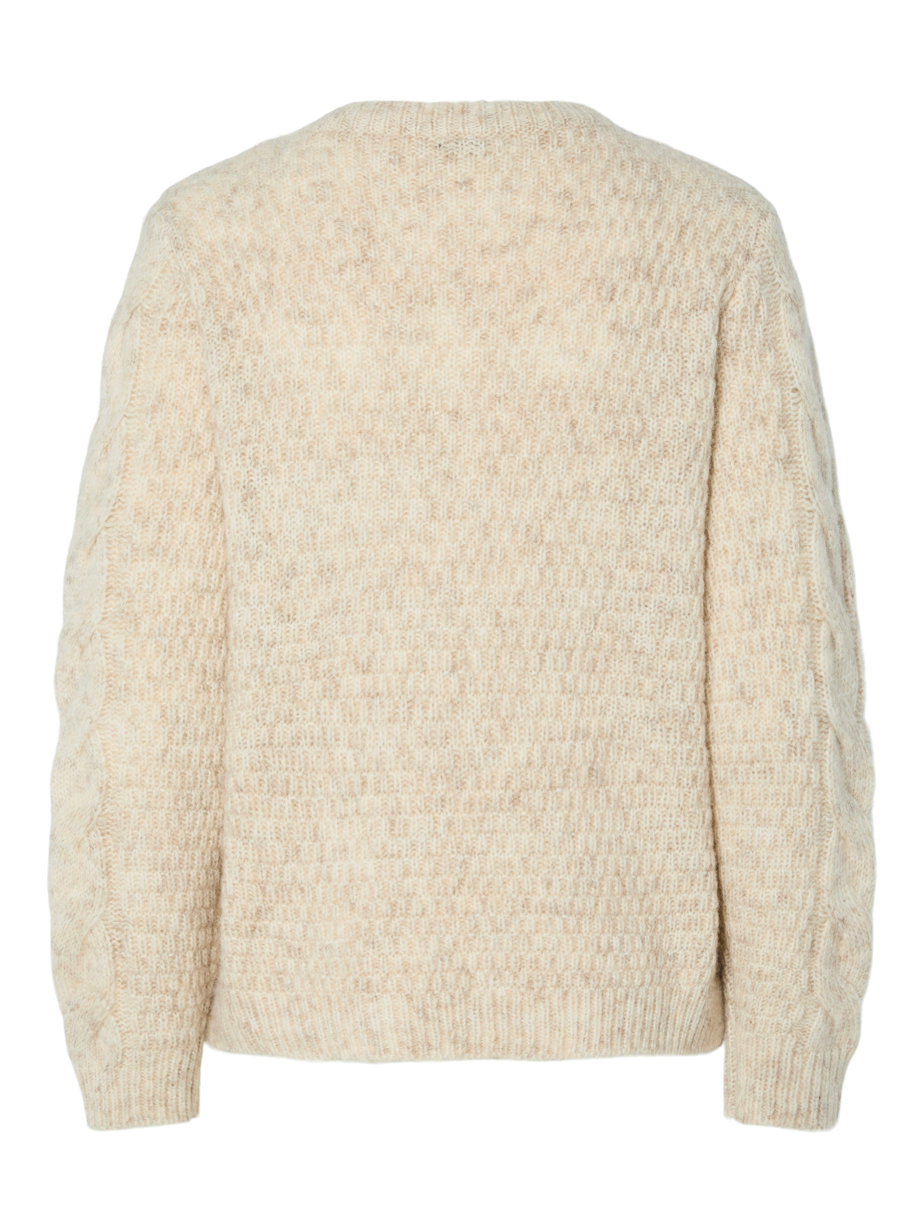 pieces Strickpullover PCNINA LS V-NECK KNIT günstig online kaufen