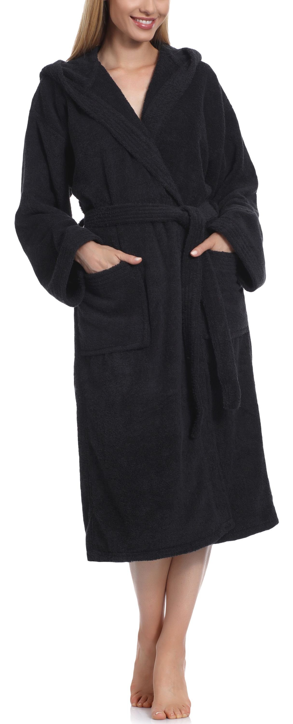 Ladeheid Bademantel Damen Frottee Bademantel aus günstig online kaufen