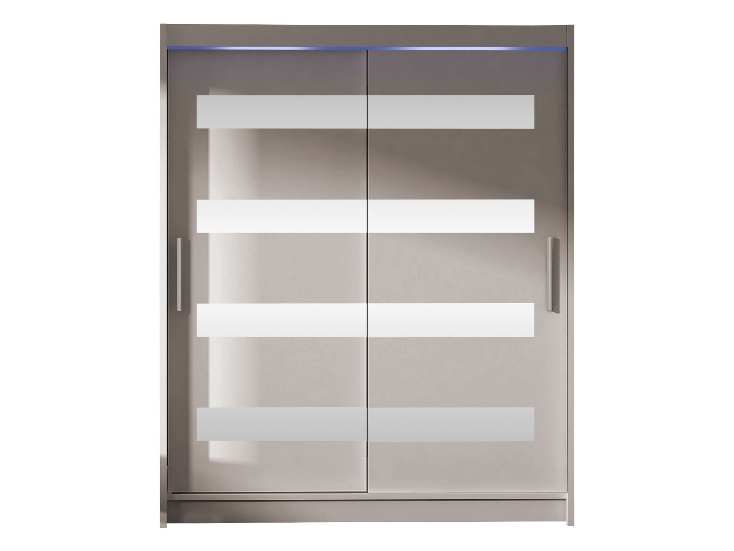 MIRJAN24 Kleiderschrank Westa XIII (mit Spiegel, Kleiderstange, Schiebetüren, Einlegeboden) Schlafzimmerschrank, Garderobenschrank, 2-türig