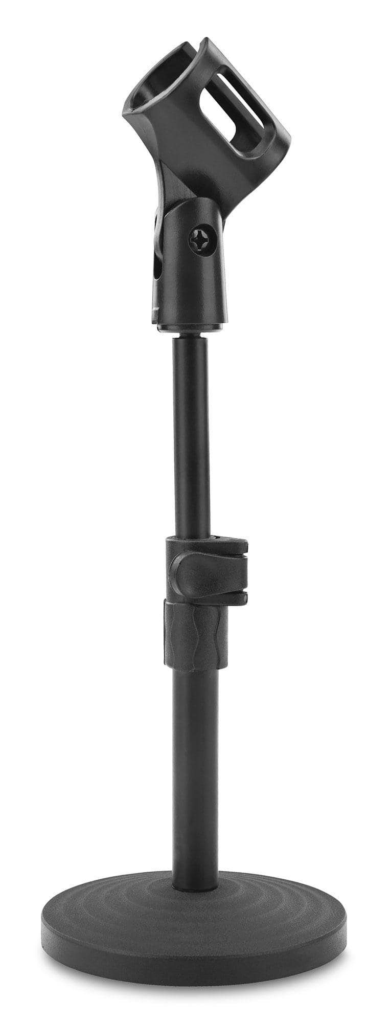 McGrey Mikrofonständer MST-20 Mikrofon Tischstativ, (Kompakt zerlegbar, 1-tlg., Inkl. Mikrofonklemme & Reduziergewinde), Stufenlos höhenverstellbar