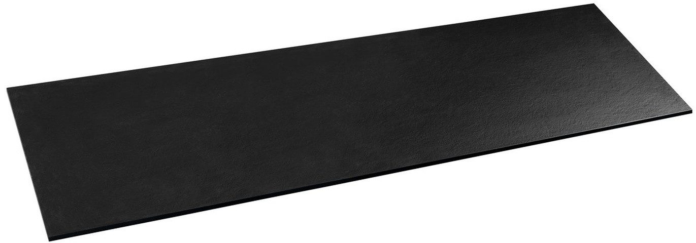 Sapho Waschtischplatte PREMIO Verbundplatte 180,4x1,2x48,8cm, schwarz matt, Sapho-PRE008-3535