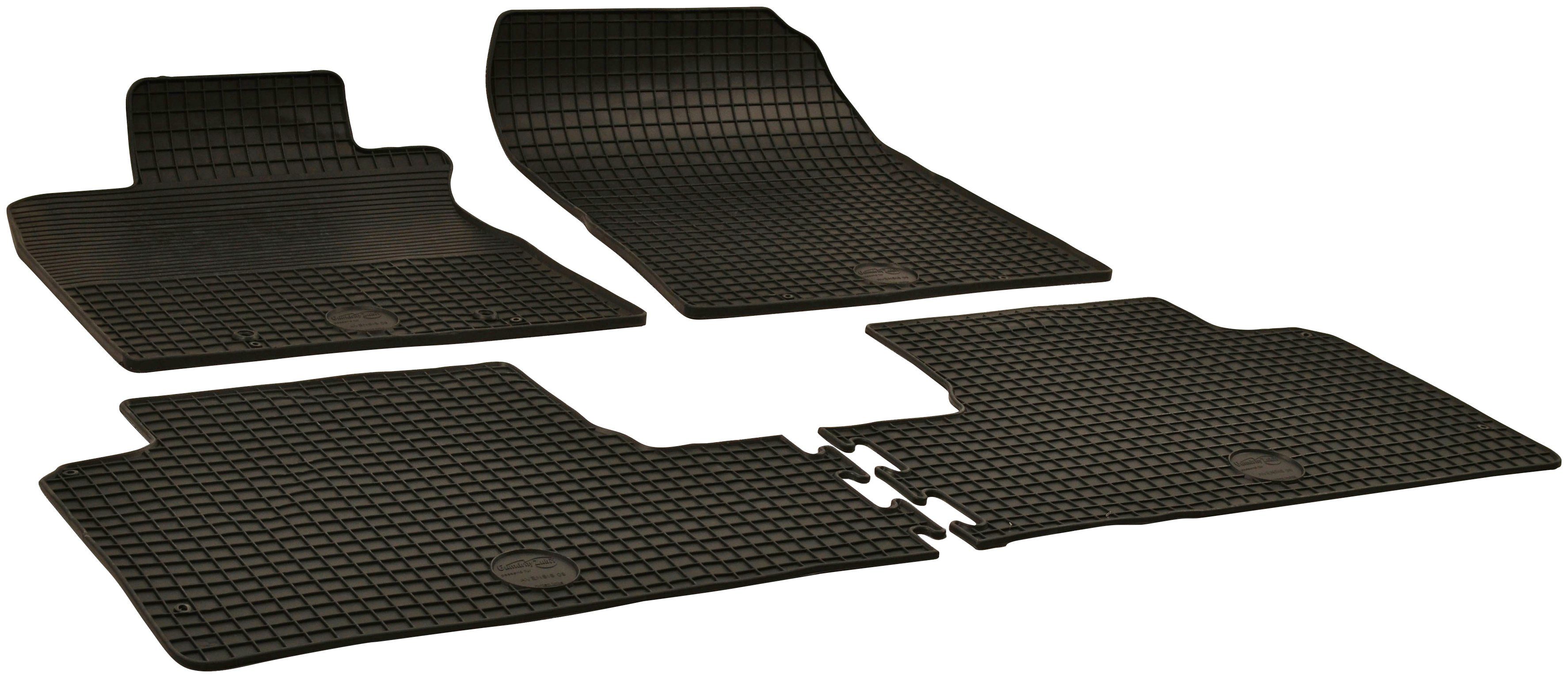 WALSER Passform-Fußmatten (4 St), für Toyota Avensis Kombi, Stufenheck, für  Toyota Avensis 11/2008-10/2018