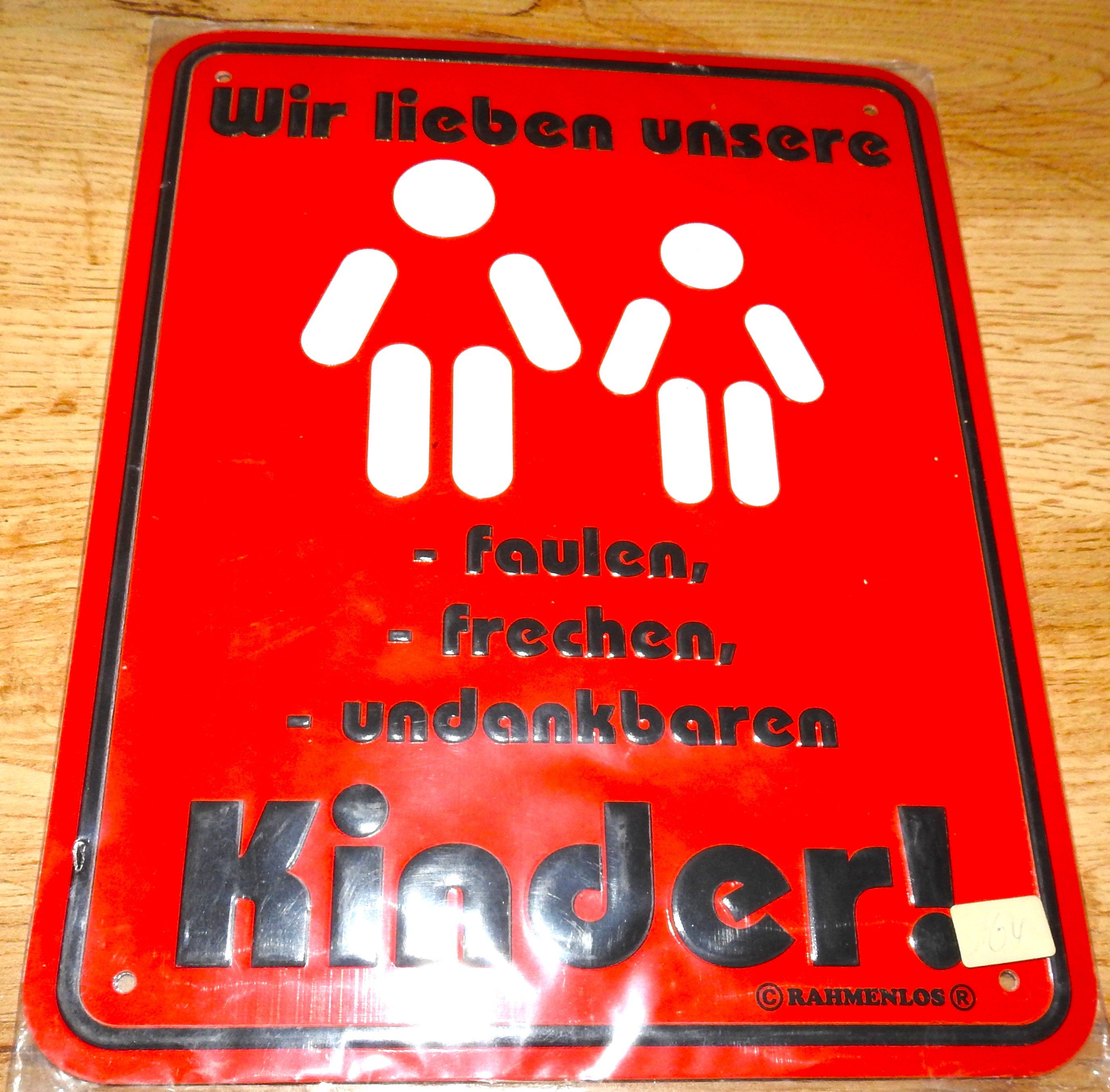 RAHMENLOS® Metallschild Wir lieben, (1 St)