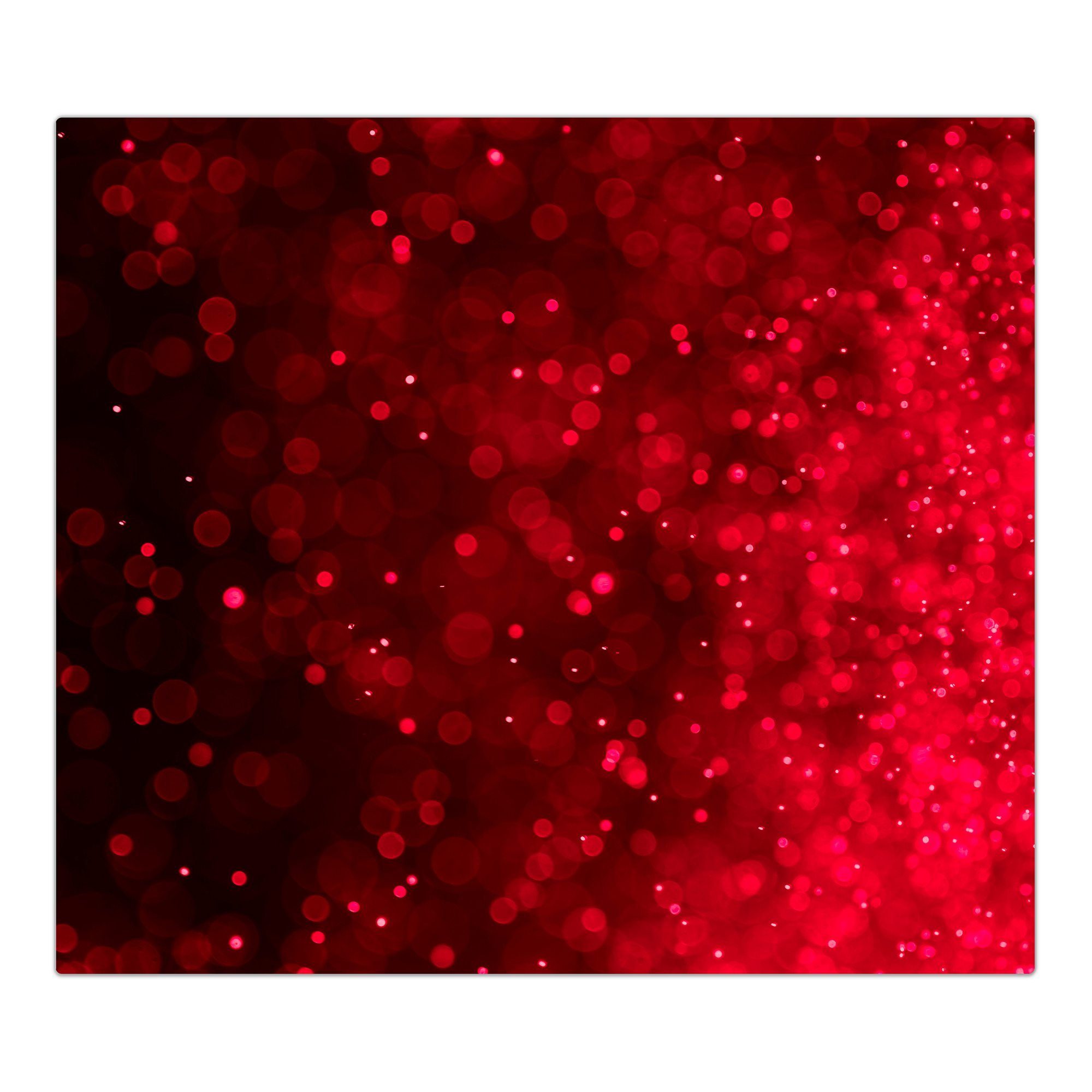 Primedeco Herd-Abdeckplatte Herdabdeckplatte Spritzschutz aus Glas Rote Farben, Glas, (1 tlg)
