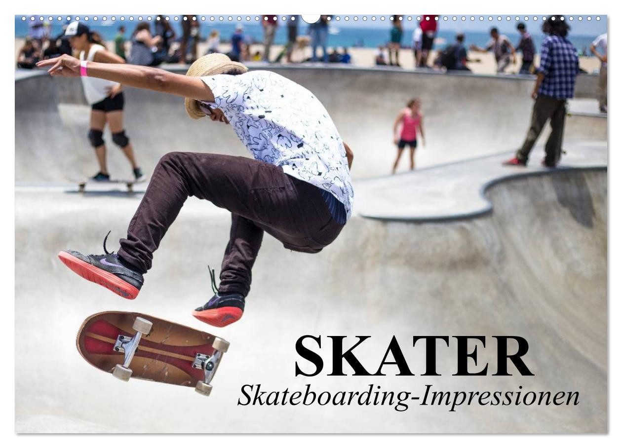 CALVENDO Wandkalender Skater. Skateboarding-Impressionen (Wandkalender 2027 DIN A2 quer), CA