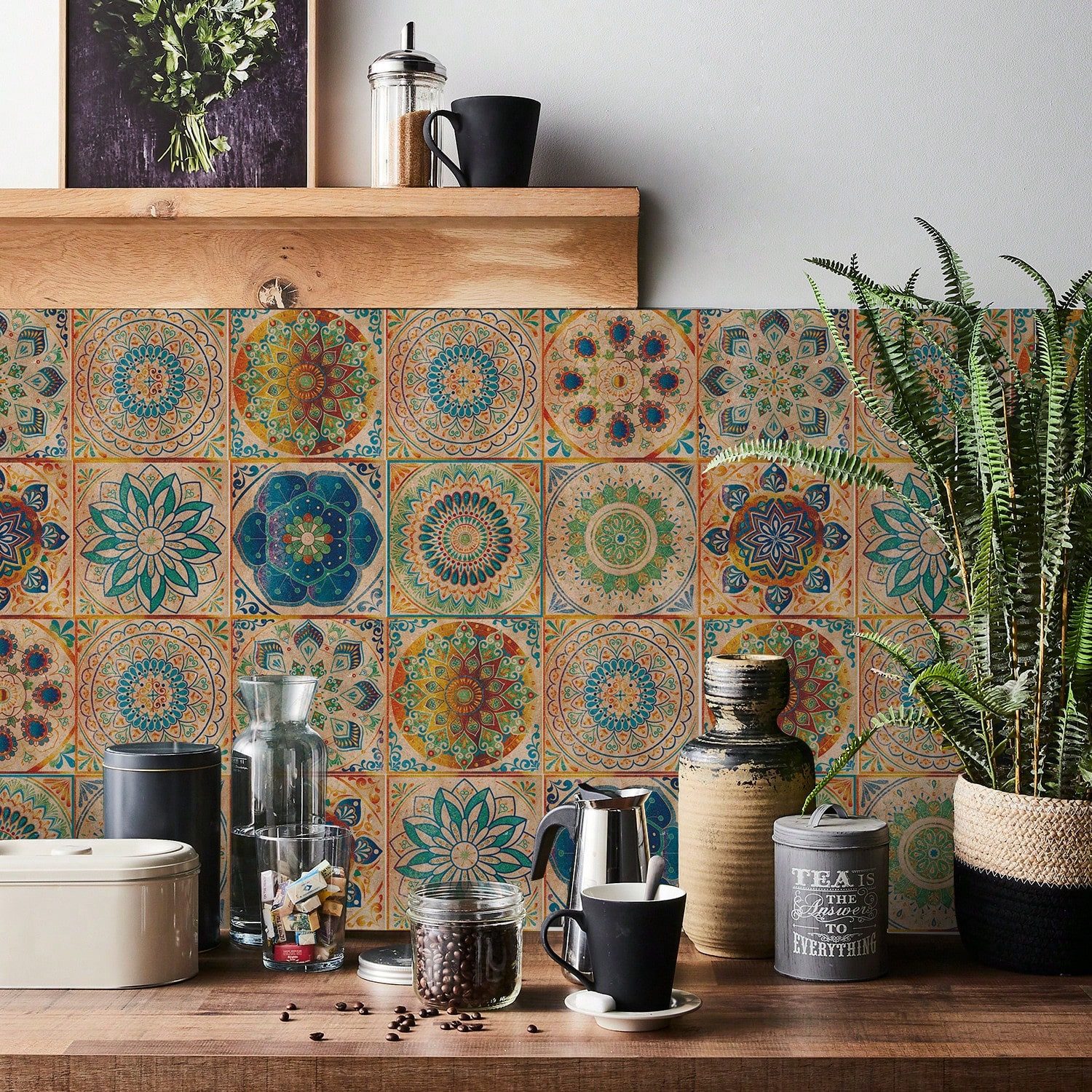 HomeBella Fliesenaufkleber Selbstklebende Fliesensticker ablösbar und pfleg günstig online kaufen