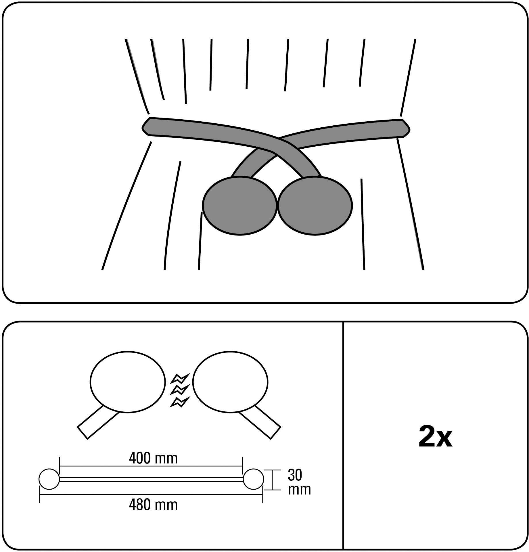 Raffhalter Raffhalter Flex-S GARDINIA, vielfältige Magnet, weiß mit (2-tlg), Anbringungsmöglichkeiten