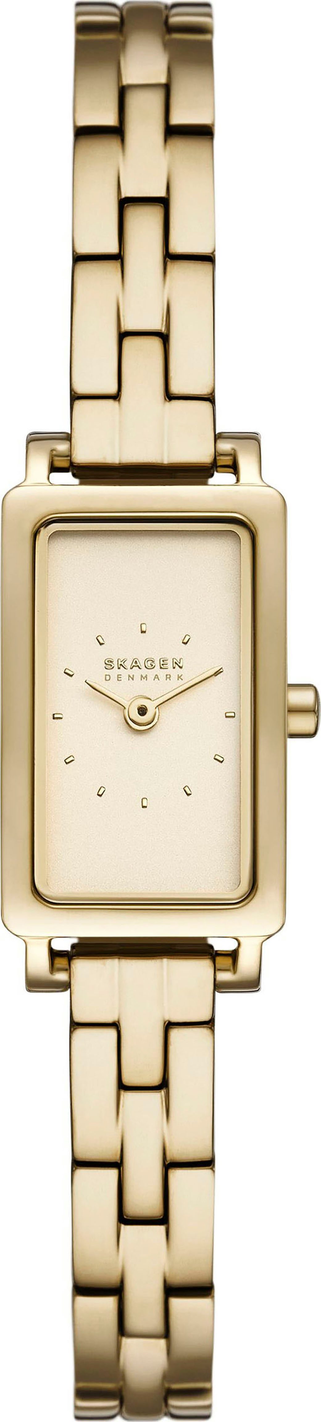 SKAGEN Quarzuhr HAGEN MICRO SKW3154, Armbanduhr, Damenuhr, Edelstahlarmband, analog