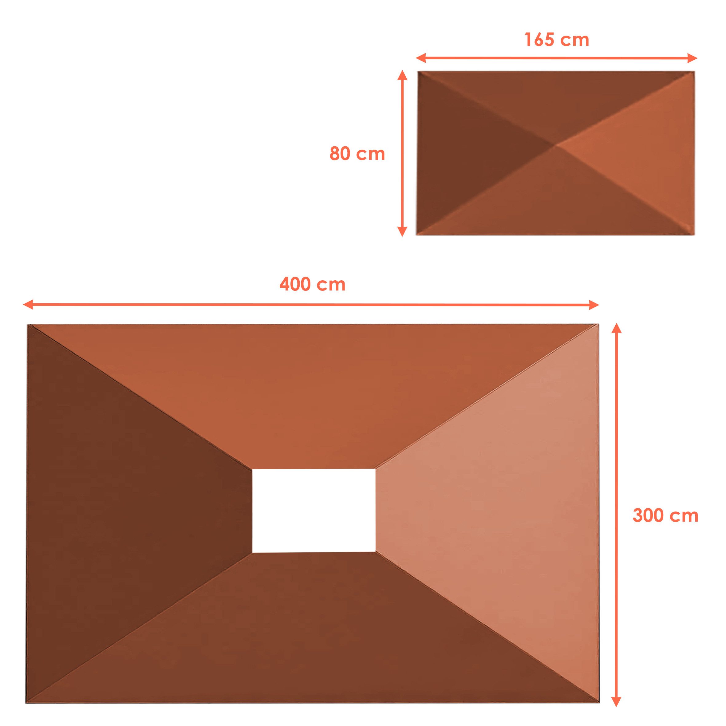 Thumbnail - Spetebo Pavillon-Ersatzdach Pavillon Ersatzdach Cape Town 4 x 3 m - terracotta, 270 g/m², (Stück, Ersatzdach), Garten Pa...