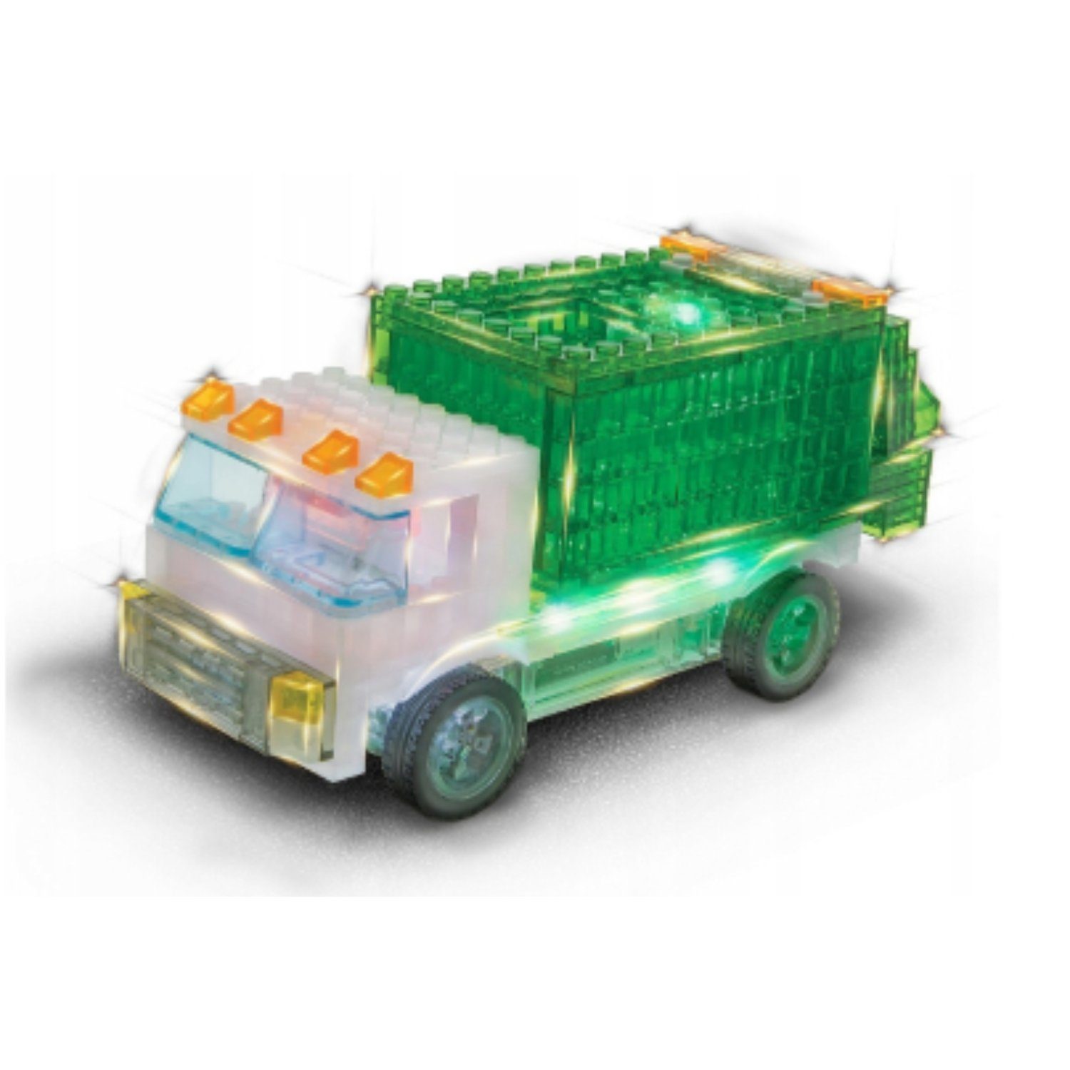 Laser Pegs 12013 Recycling Fahrzeuge 12 Modelle LED bricks Spielbausteine