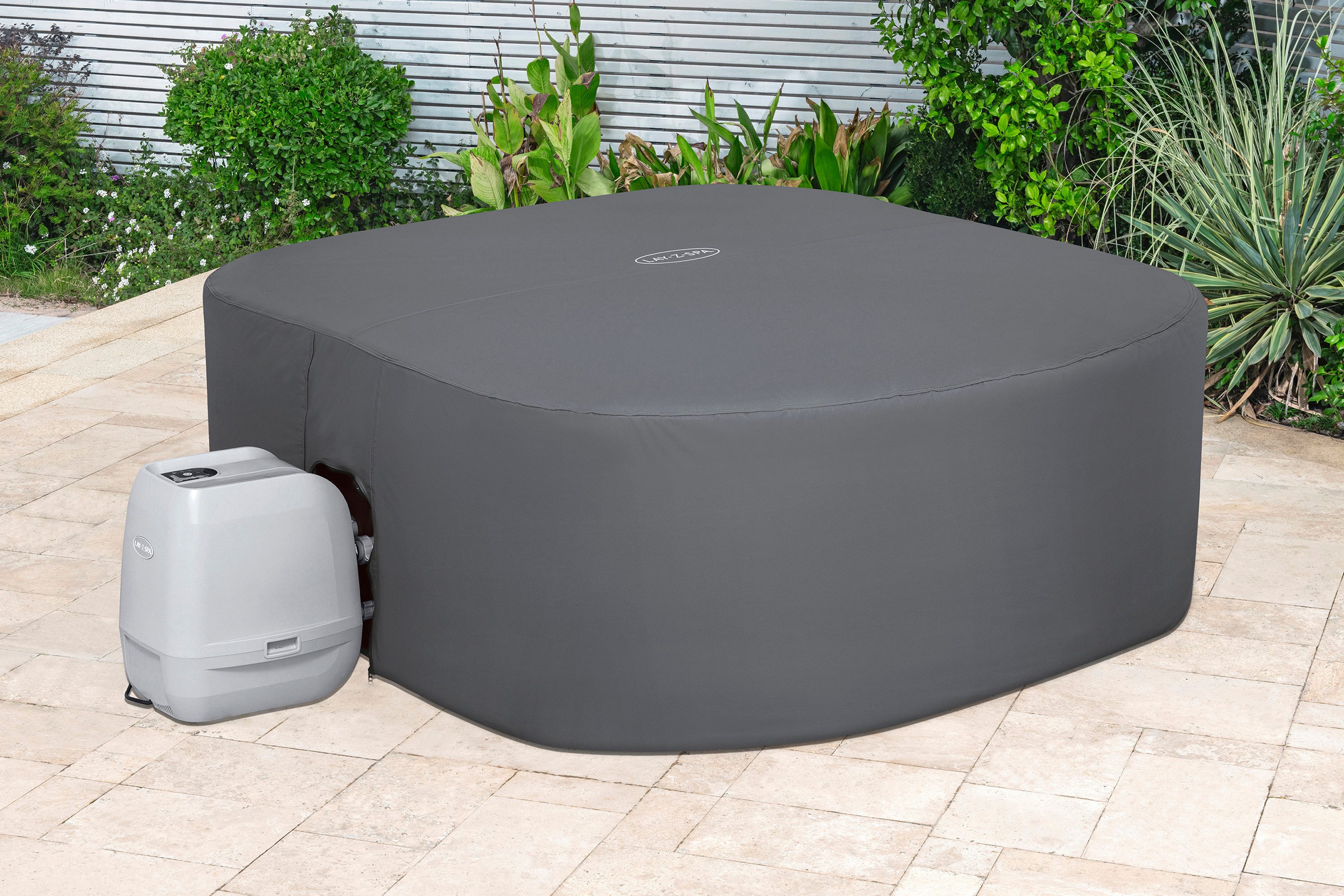 Bestway Pool-Abdeckplane LAY-Z-SPA® Xtras EnergySense® Plus (Packung, 1-St., für eckige Whirlpools bis 201 x 201 cm), Erhöht die Energieeffizienz um bis zu 40 %