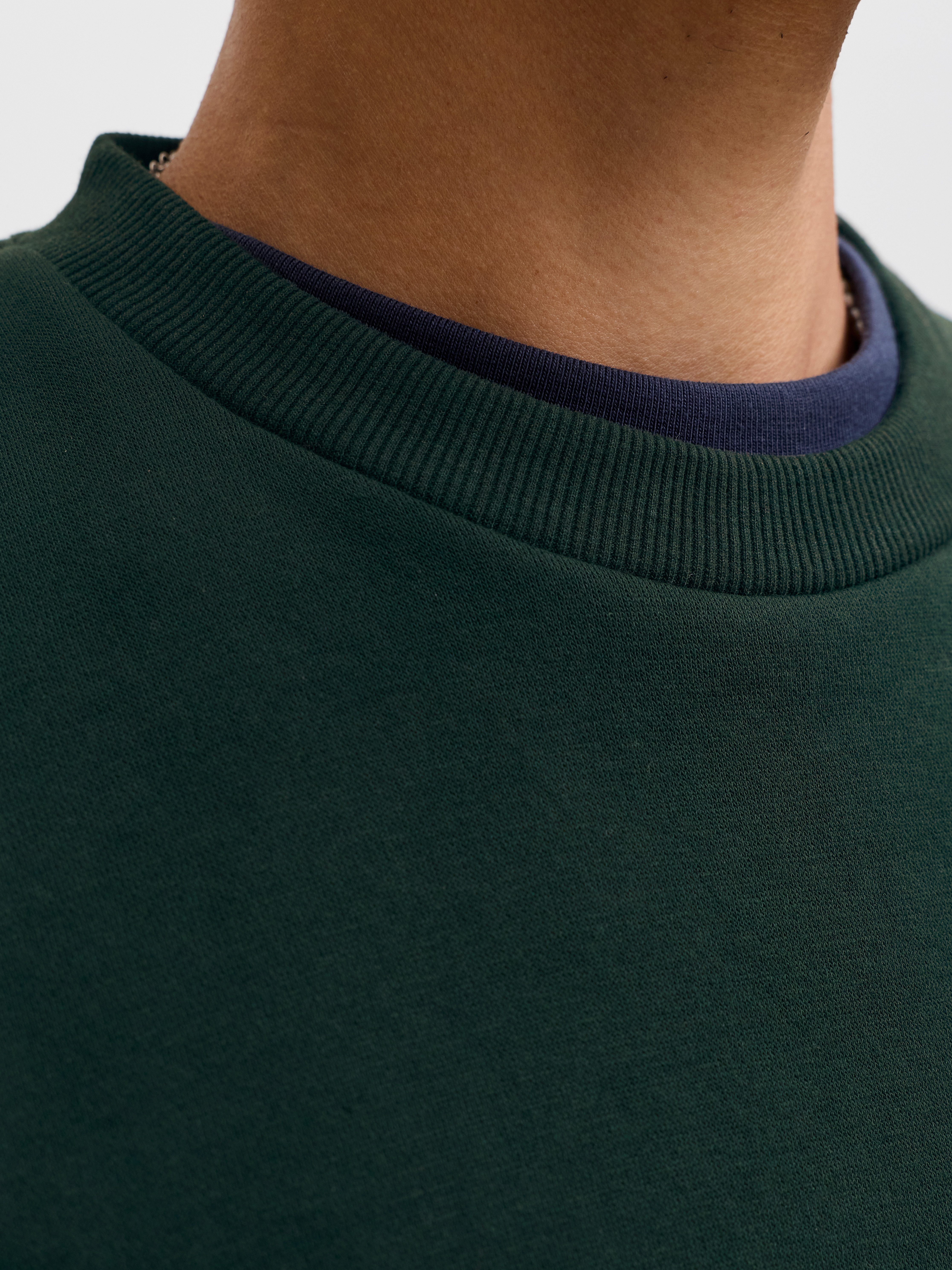 Jack & Jones PlusSize Sweatshirt JJEBRADLEY SWEAT CREW NOOS PLS mit Rippbündchen – Bild 3 von 5