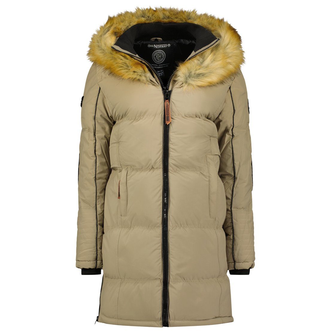 Fleece Geographical Winterjacke Taschen G-Blustery leyoley Damen by gefütterte Norway mit