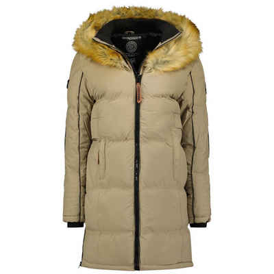 Geographical Norway Winterjacke Damen G-Blustery by leyoley mit Fleece gefütterte Taschen