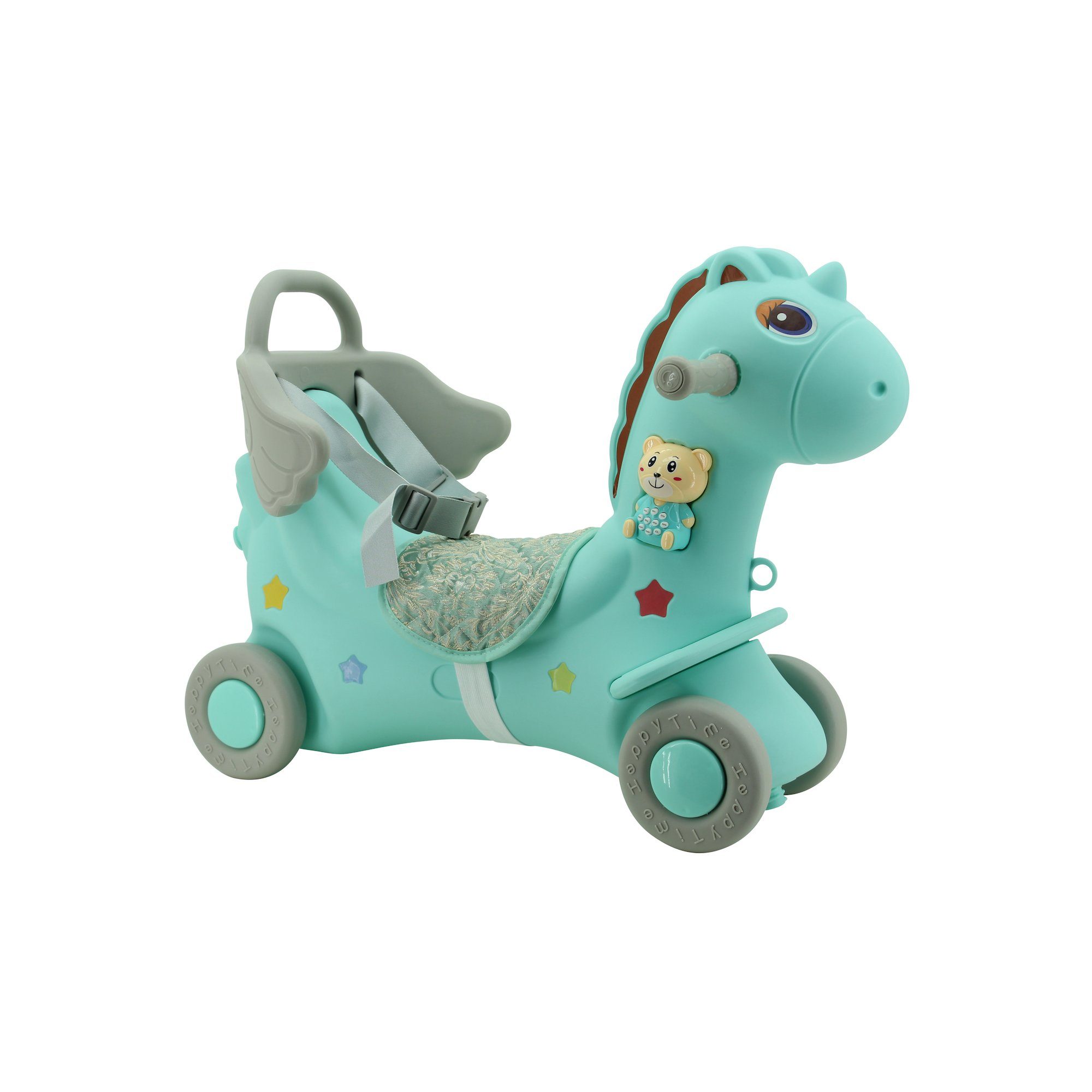 Sweety-Toys Rutscher Sweety Toys 12695 Rutscher Einhorn Wippe Lauflernrad 3 in 1 – Bild 3 von 5