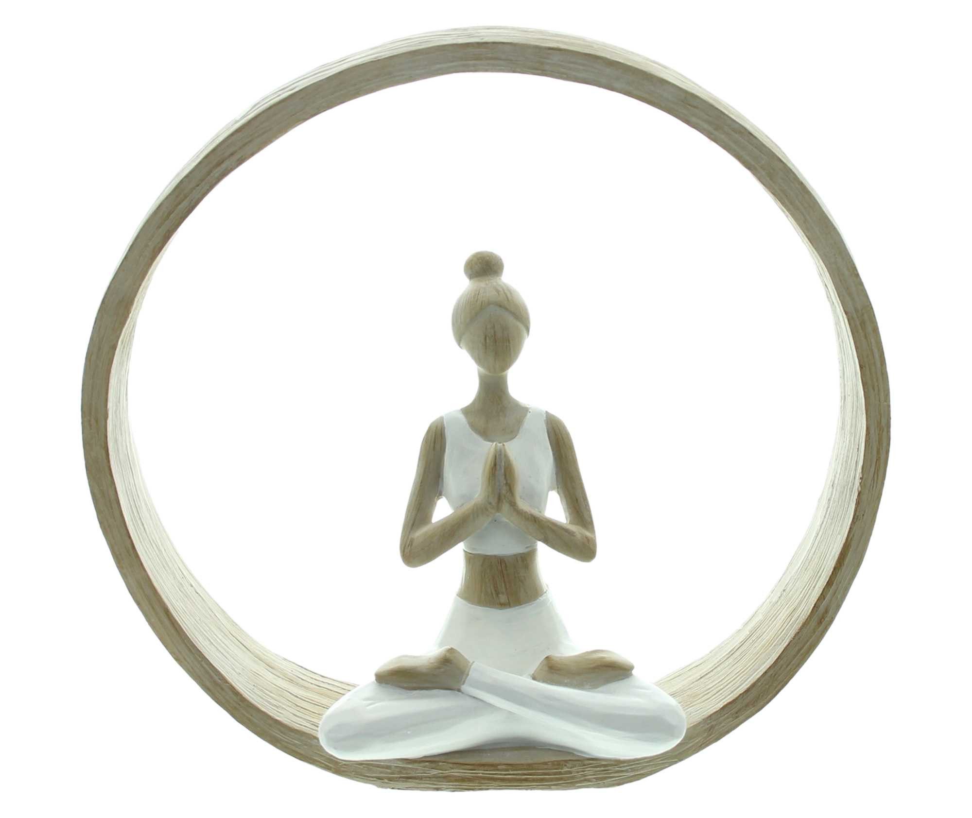 Dekoleidenschaft Dekofigur Dekoring "Meditation" Polyresin, natur günstig online kaufen