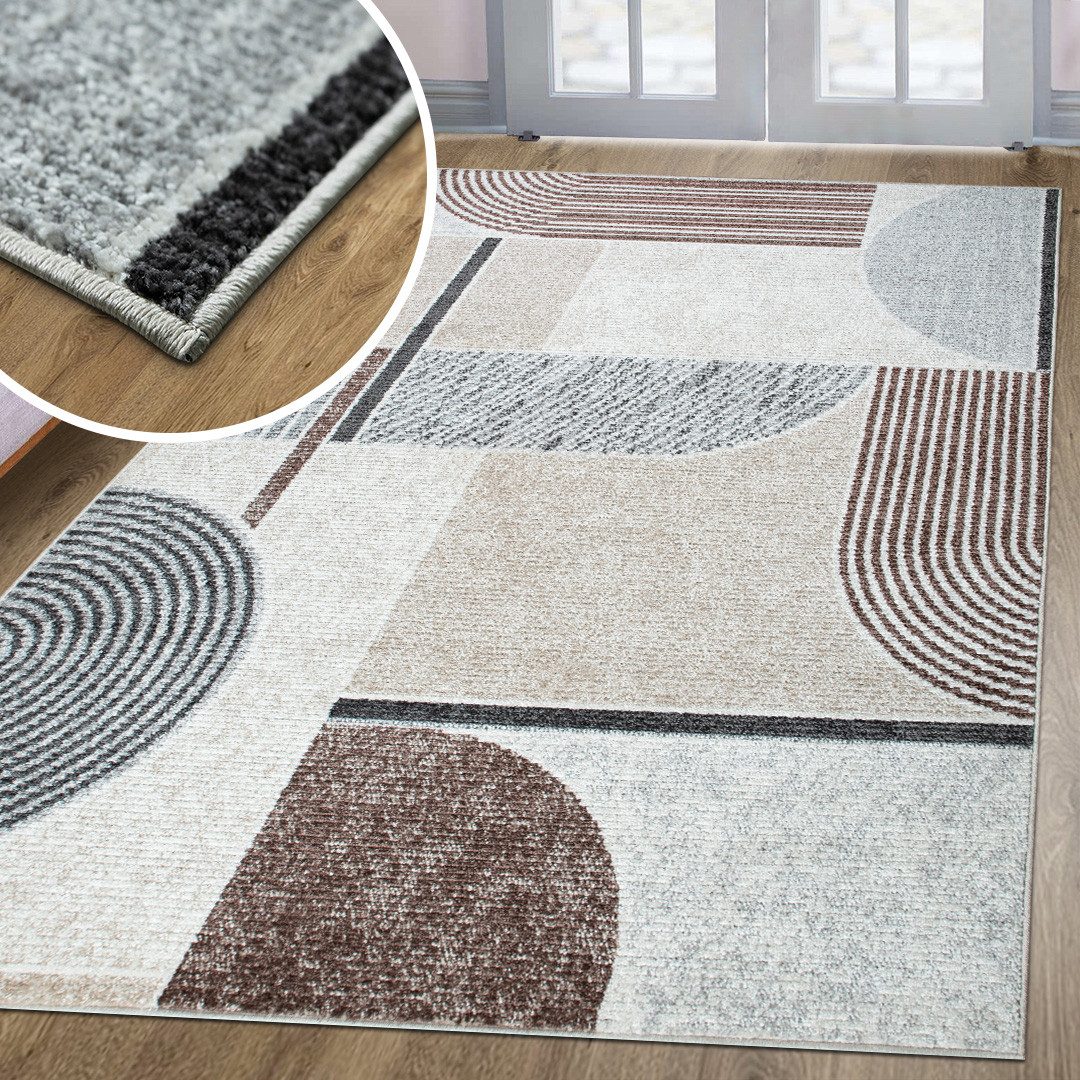 oKu-Tex Teppich HARMONIA, Wohnzimmer, Hoch-Tief-Effekt, weicher günstig online kaufen