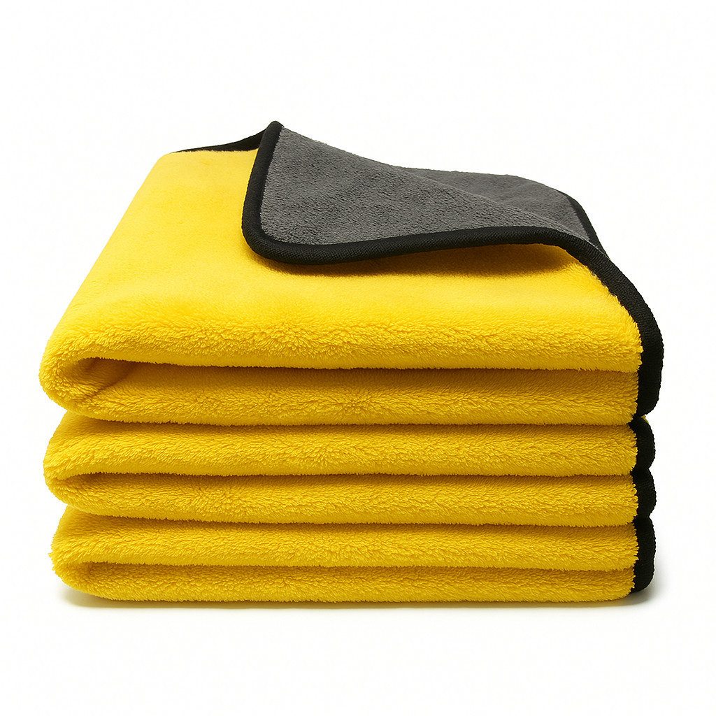 Kemes Mikrofasertücher Putztücher für Haushalt und PKW Mikrofasertuch (30x30 cm, 3-tlg., 3 x Mikrofasertuch)