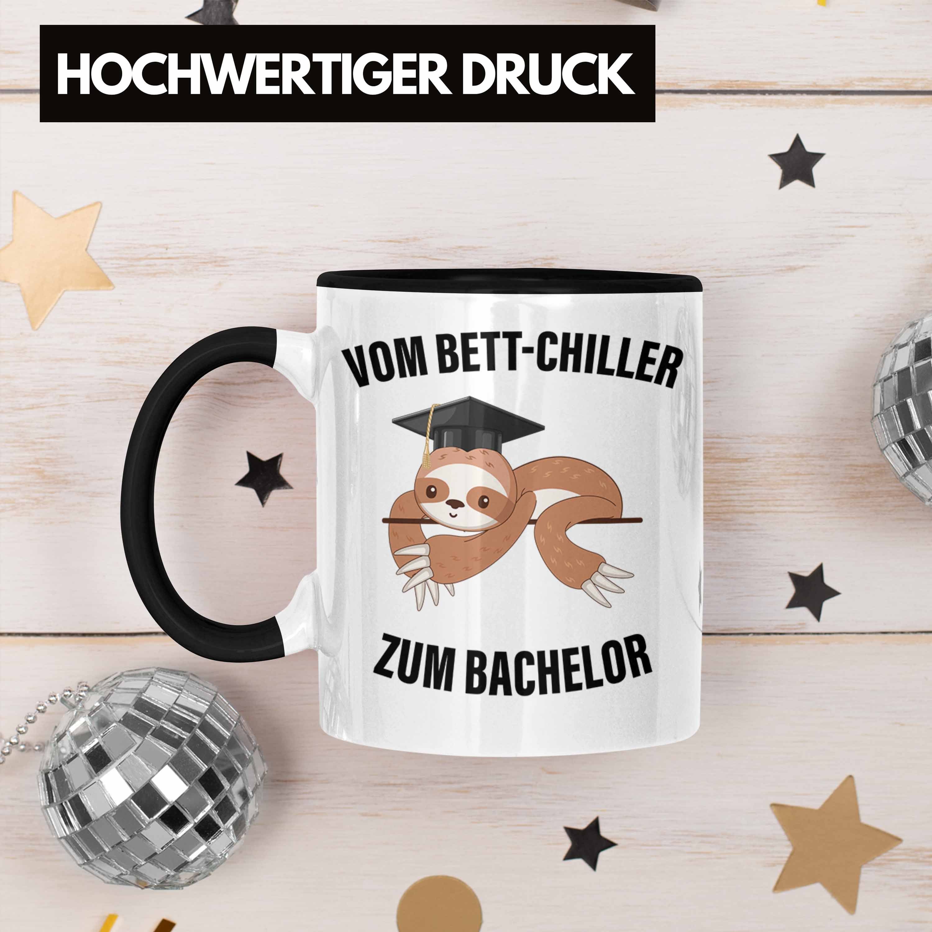 Schwarz Abitur zum Spruch Prüfung Trendation Abschluss Trendation Tasse Bett-Chiller Vom Bachelor Master Geschenk - Bestanden Abi Graduation Tasse Bachelor