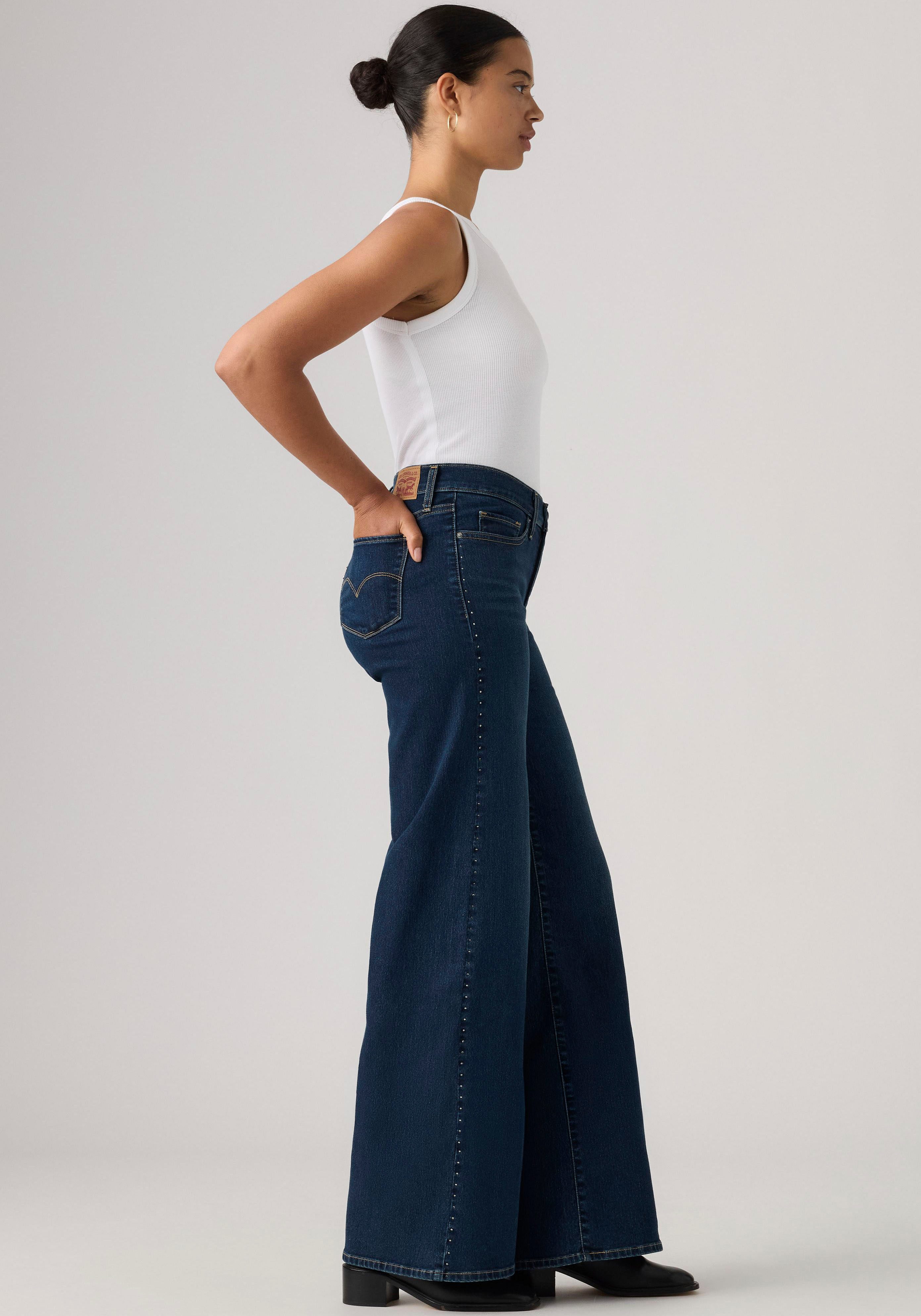 Levi's® Weite Jeans 318 SHAPING WIDE LEG Glitzerdetails – Bild 4 von 5