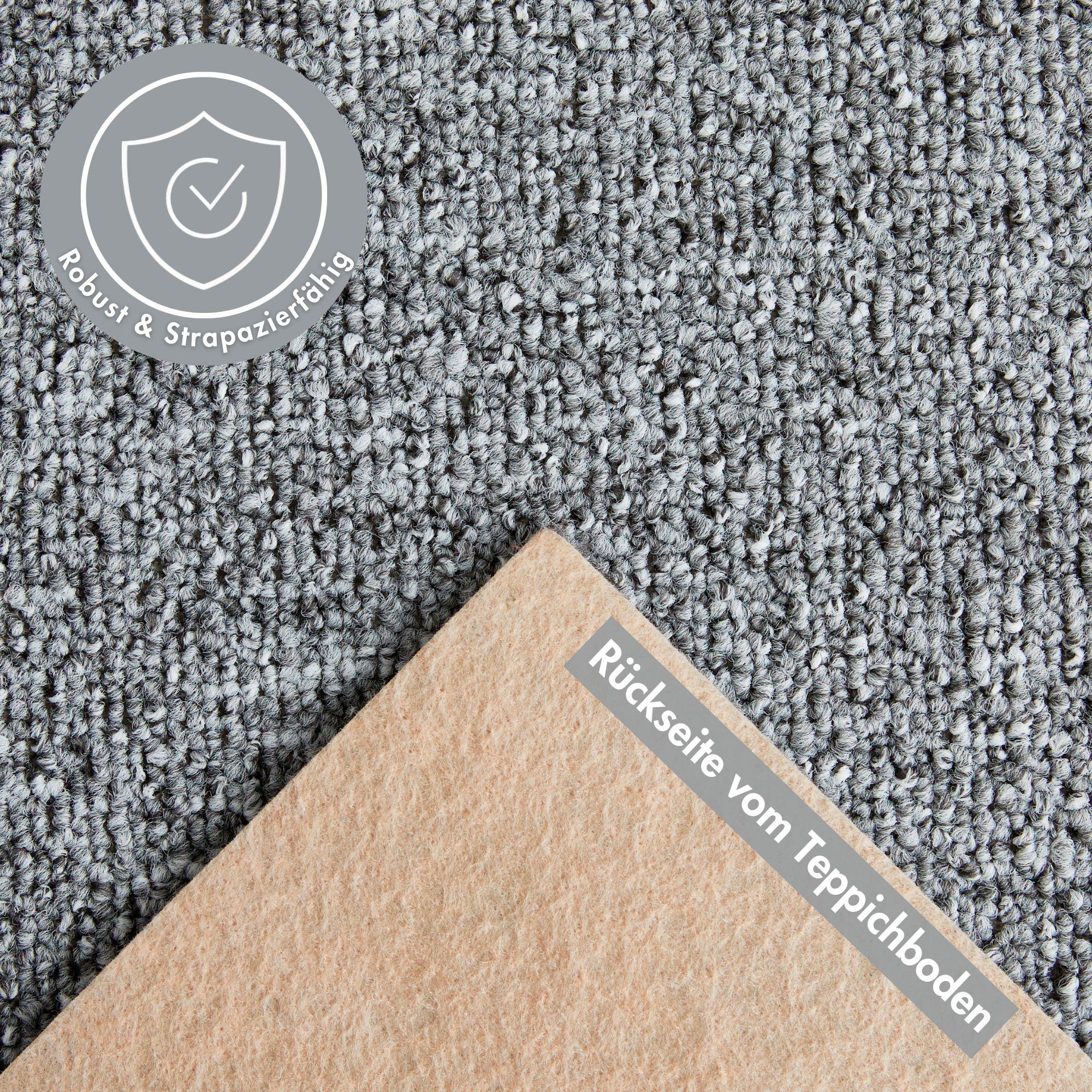 Andiamo Teppichboden Luton, Feinschlinge, Gesamthöhe 6 mm, Luxusklasse LC1, rechteckig, meliert, Breite 400 cm oder 500 cm, strapazierfähig & pflegeleicht