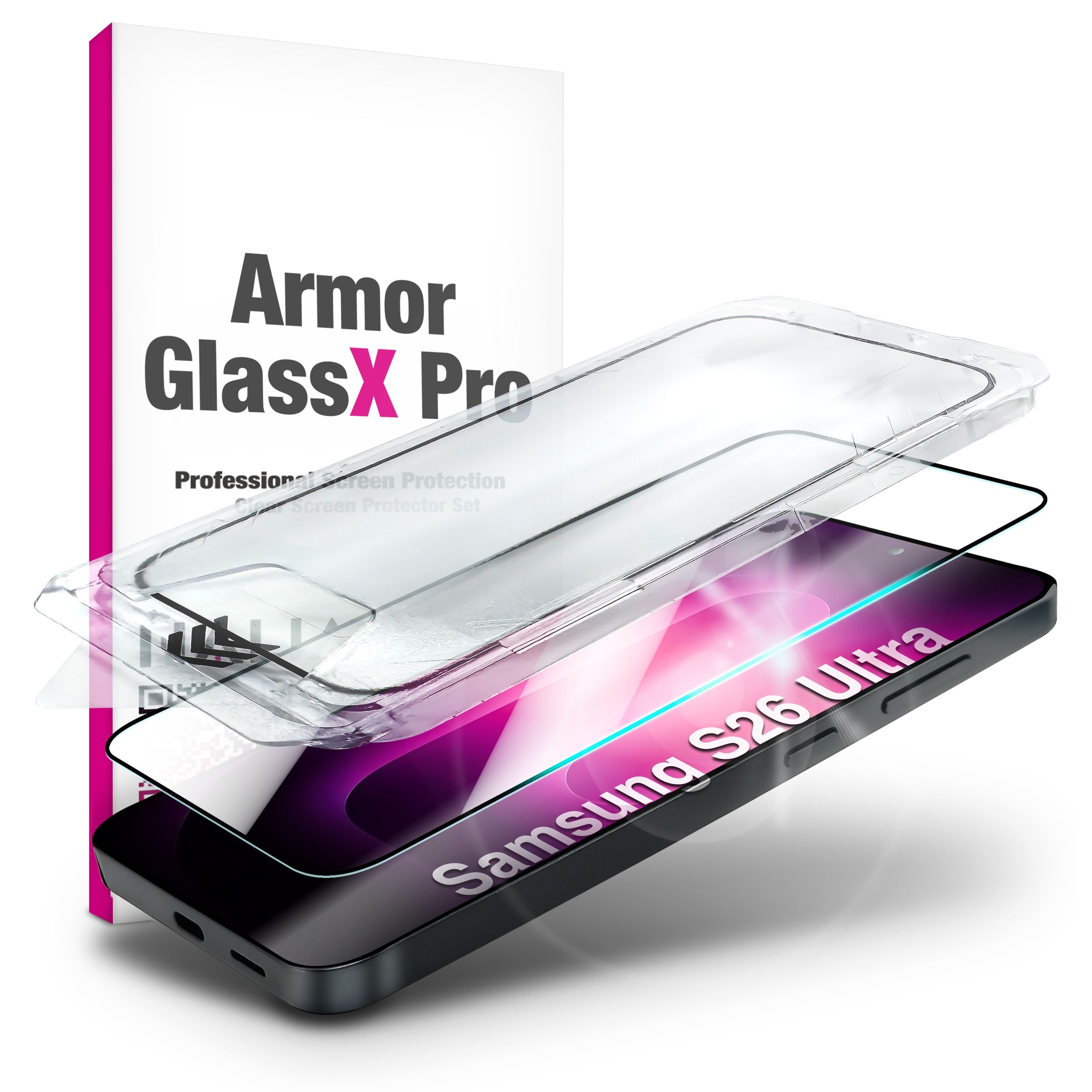 Nalia Schutzfolie Samsung Galaxy S26 Ultra, ARMORGLASSX PRO Displayschutz - Easy Install Box & 9H Hartglas