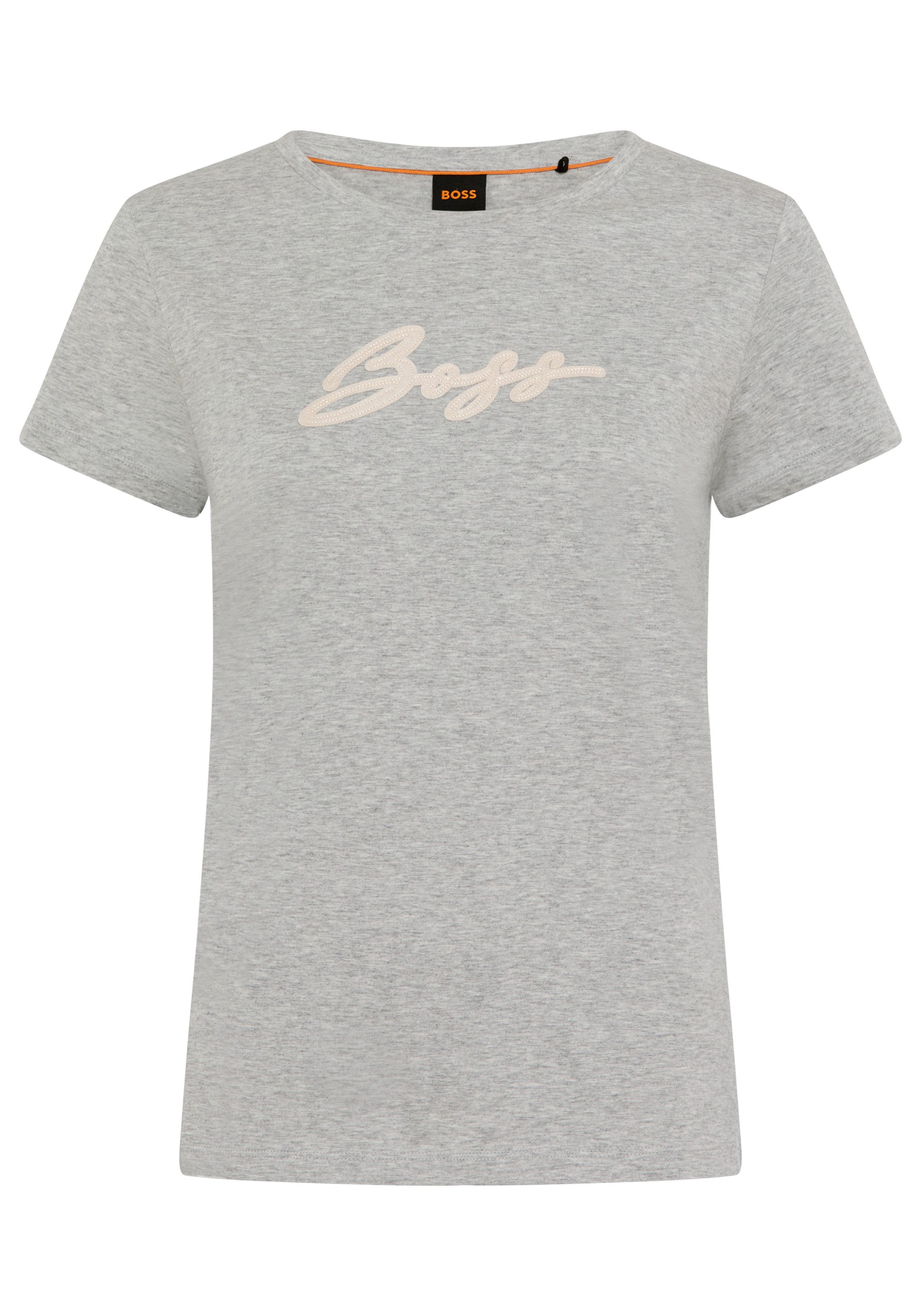 BOSS ORANGE T-Shirt Elove Premium Damenmode mit Logoschriftzug, Slim Fit günstig online kaufen