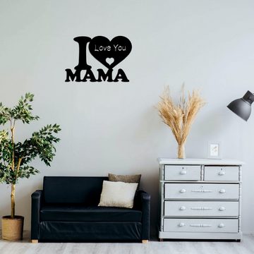 LEON FOLIEN Dekofigur LED I Love Mama Geschenke zum Mutter Tag Geburtstag in Schwarz #80