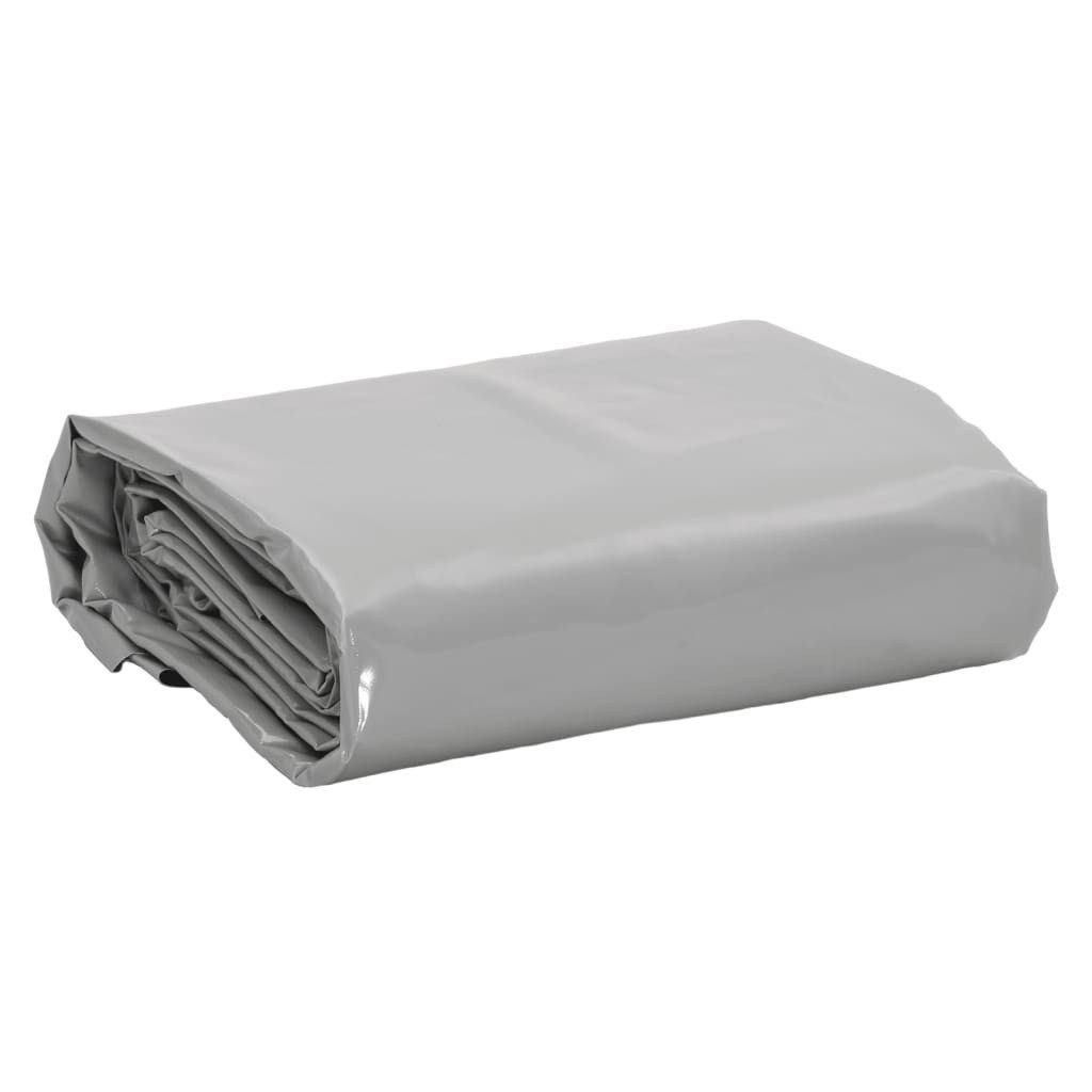 vidaXL Schutzplane Abdeckplane Grau 1,5x6 m 650 g/m²