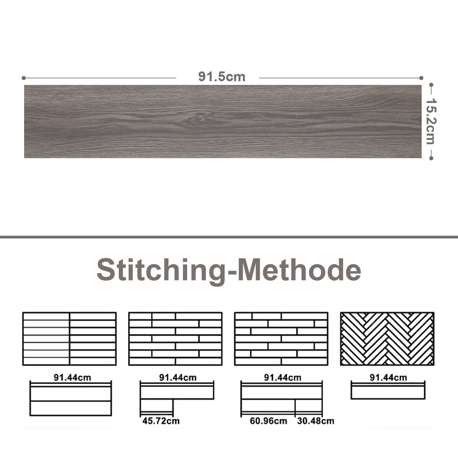 Clanmacy Vinylboden PVC Bodenbelag Vinylboden Selbstklebend, Vinyl Laminat günstig online kaufen
