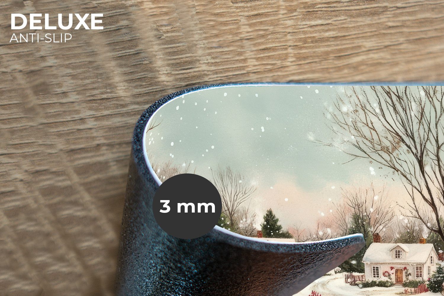 MuchoWow Platzset Weihnachtsstimmung - Ländlich - Rot, (6-St), Platzsets, T günstig online kaufen