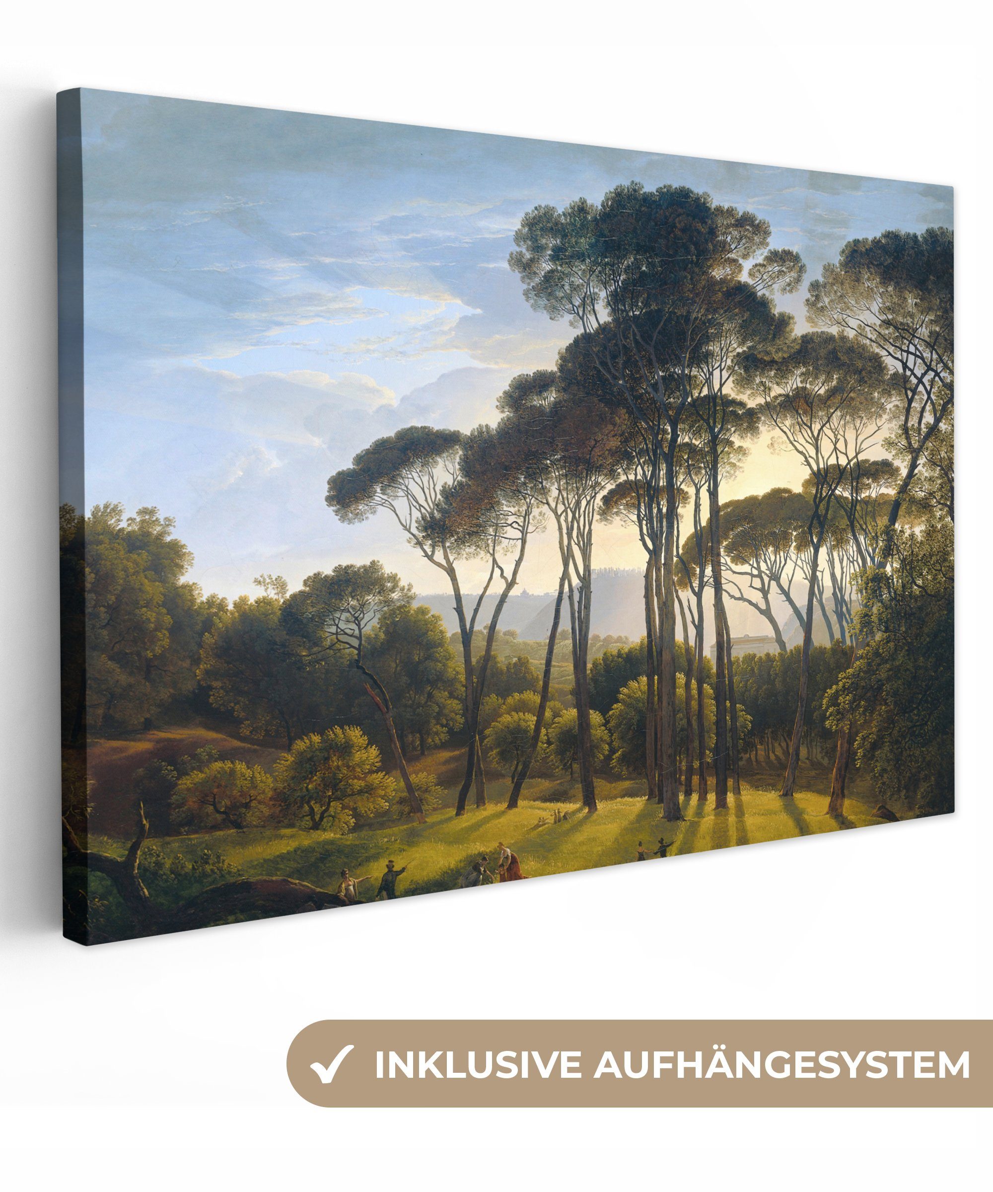 OneMillionCanvasses® Leinwandbild Italienische Landschaft mit Zirbelkiefer günstig online kaufen