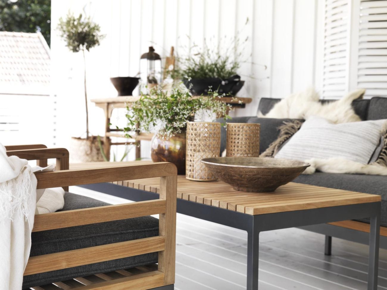 Brafab Couchtisch Zalongo aus Teakholz, 150x60 cm
