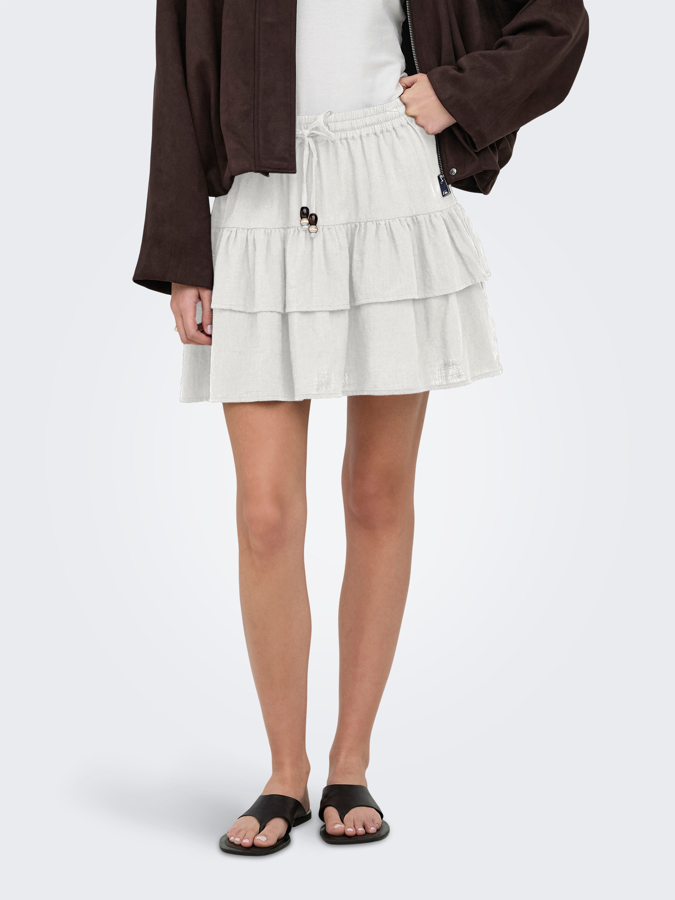 ONLY Minirock ONLSWAR STRING SHORT SKIRT WVN Baumwolle
