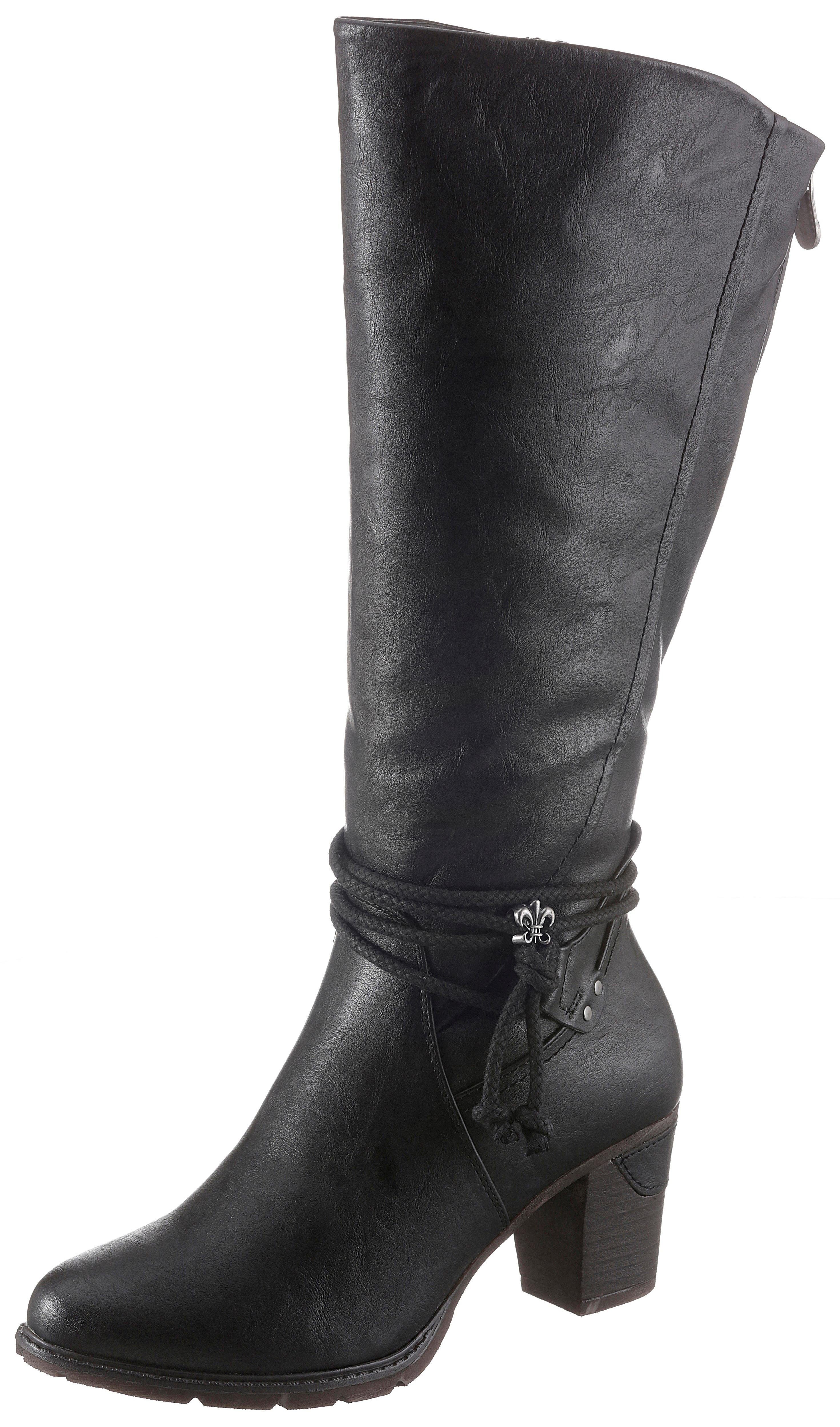 Schwarze Weitschaftstiefel für Damen online kaufen | OTTO