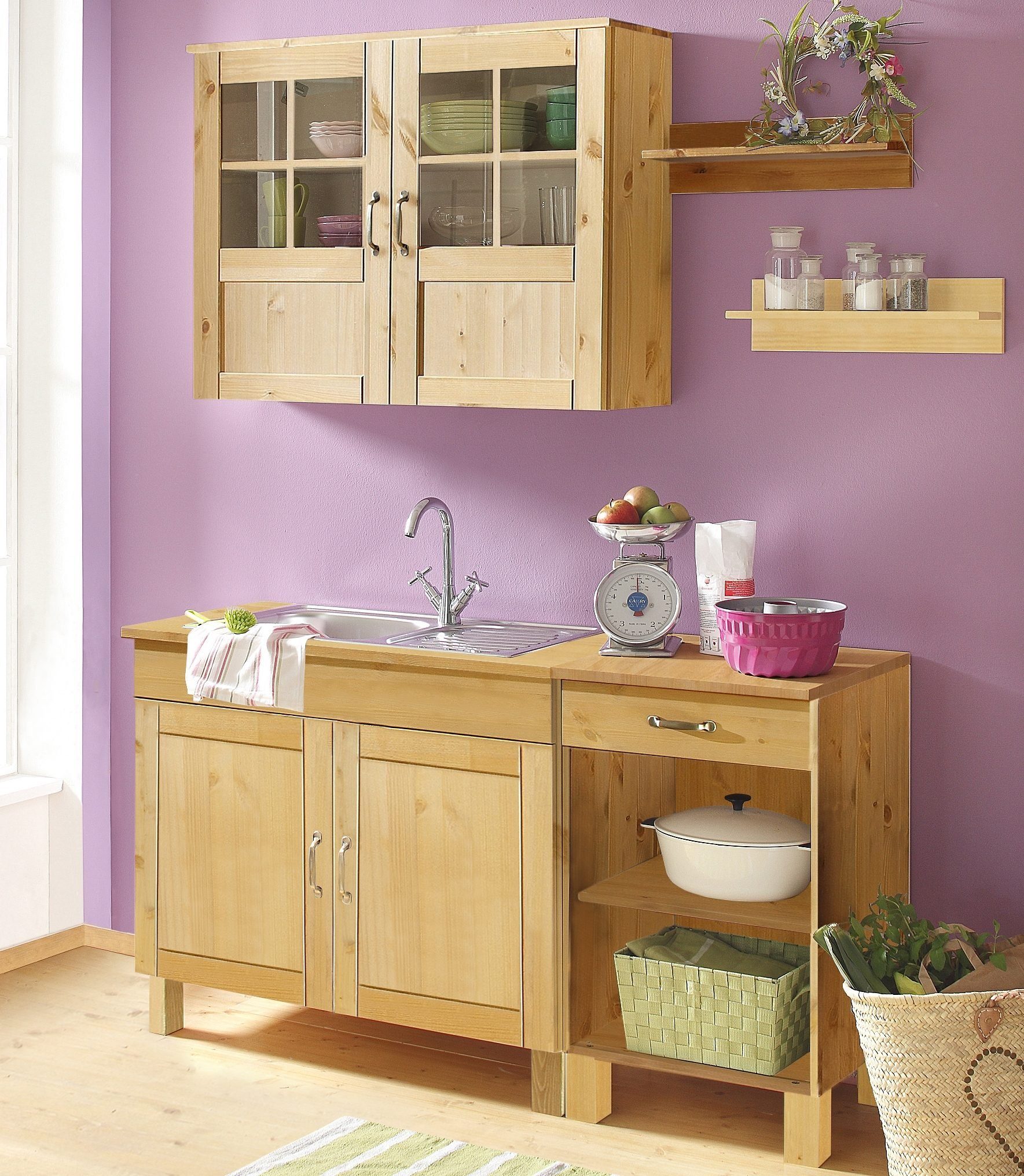 Home affaire Pantryküche Alby, Breite 150 cm, in 2 Tiefen, ohne E-Geräte günstig online kaufen