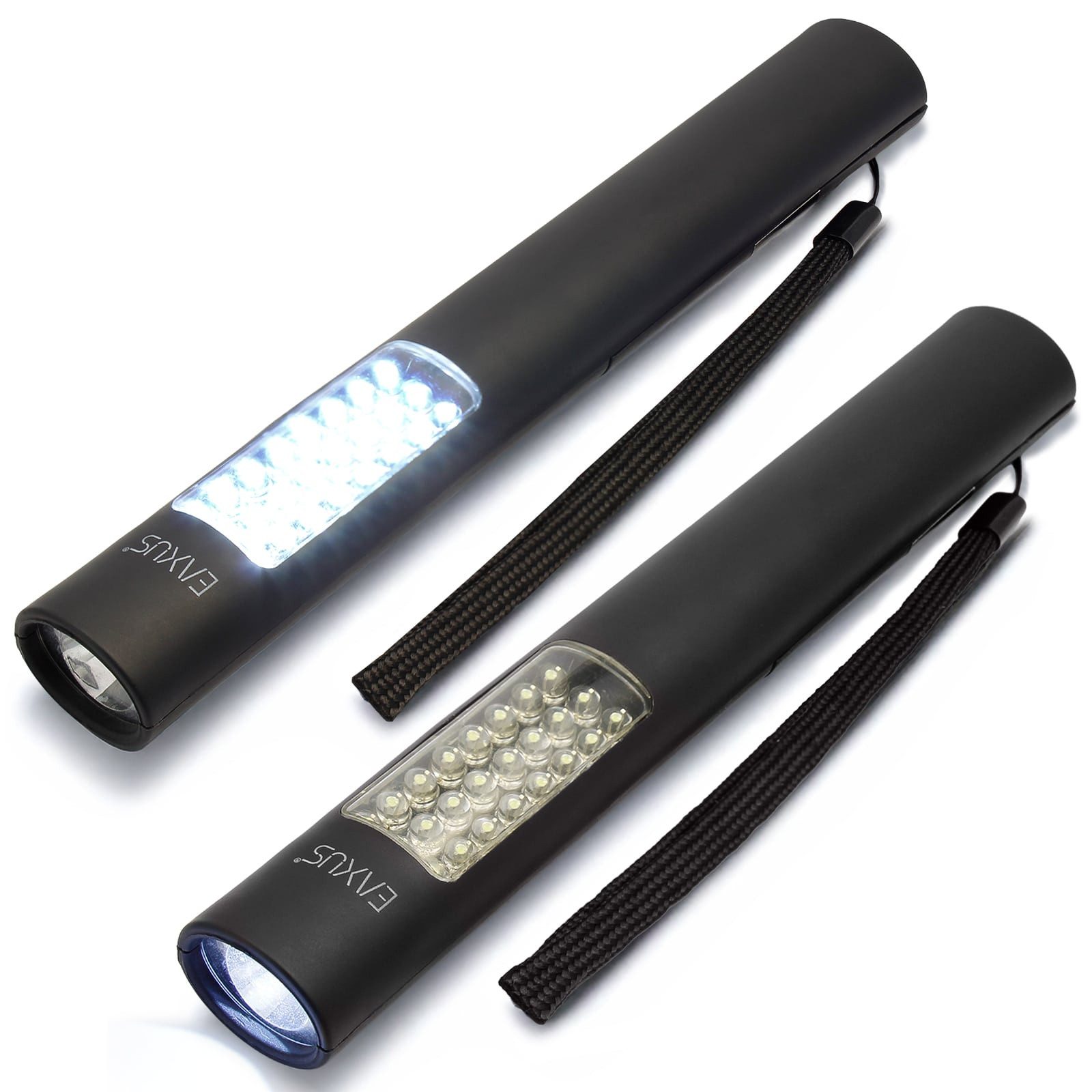 EAXUS LED Arbeitsleuchte 2er Set Worklight mit Magnet - inkl. Batterien, LED fest integriert, 2 Leuchtmodi